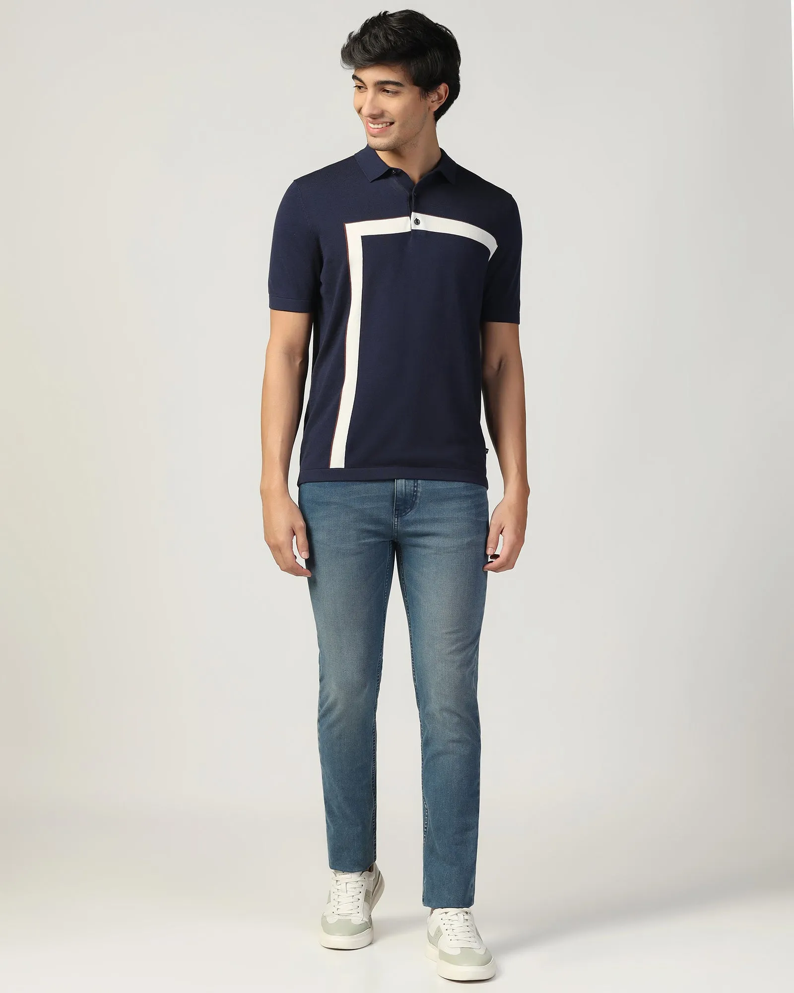 Polo Raven Blue T-Shirt - Akane All-Season Comfort