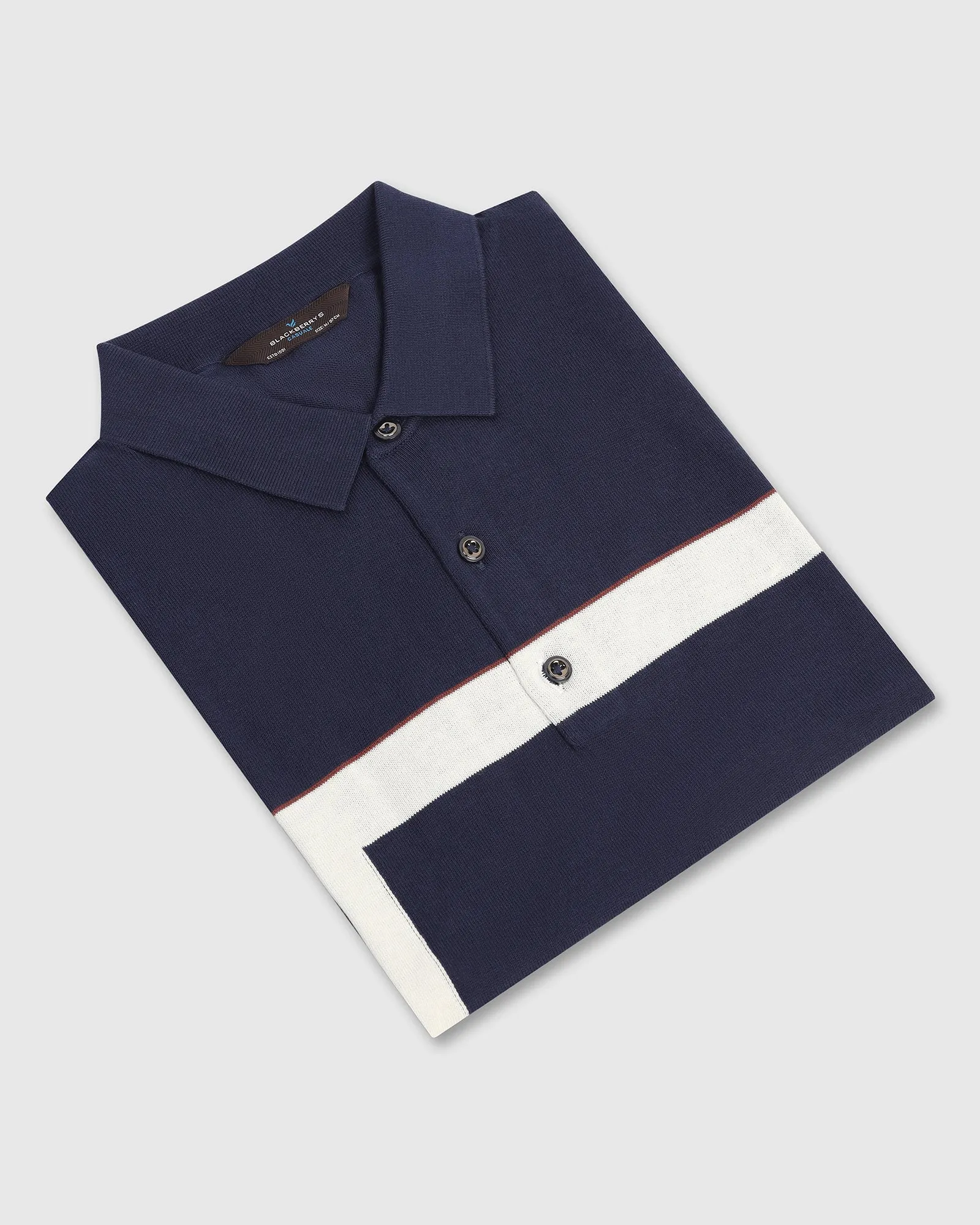 Business Travel Cozy Fit Polo Raven Blue T-Shirt - Akane