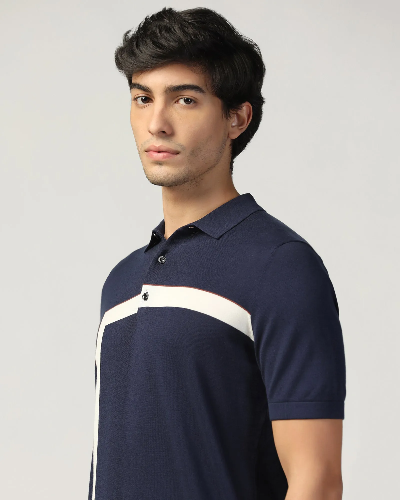 Polo Raven Blue T-Shirt - Akane Luxe style