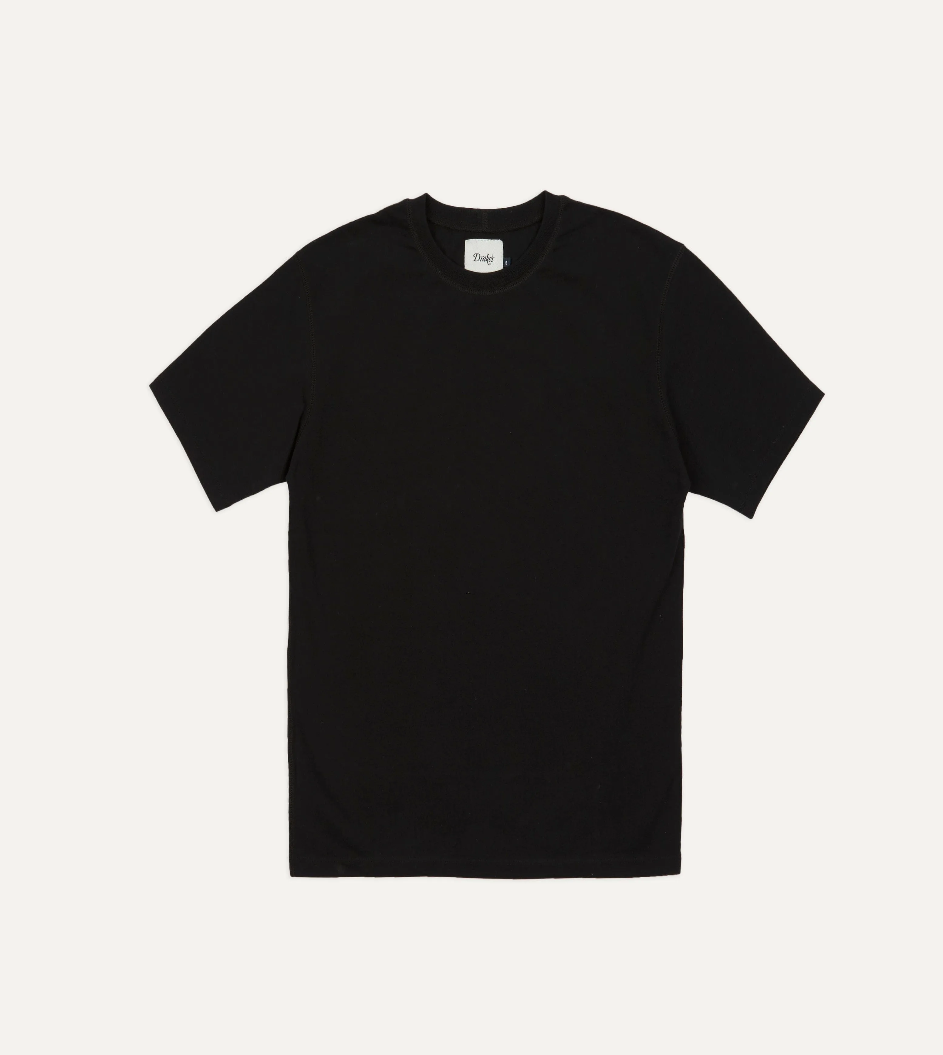 Black Cotton Crew Neck Hiking T-Shirt Everyday Trend Trendy All-Day