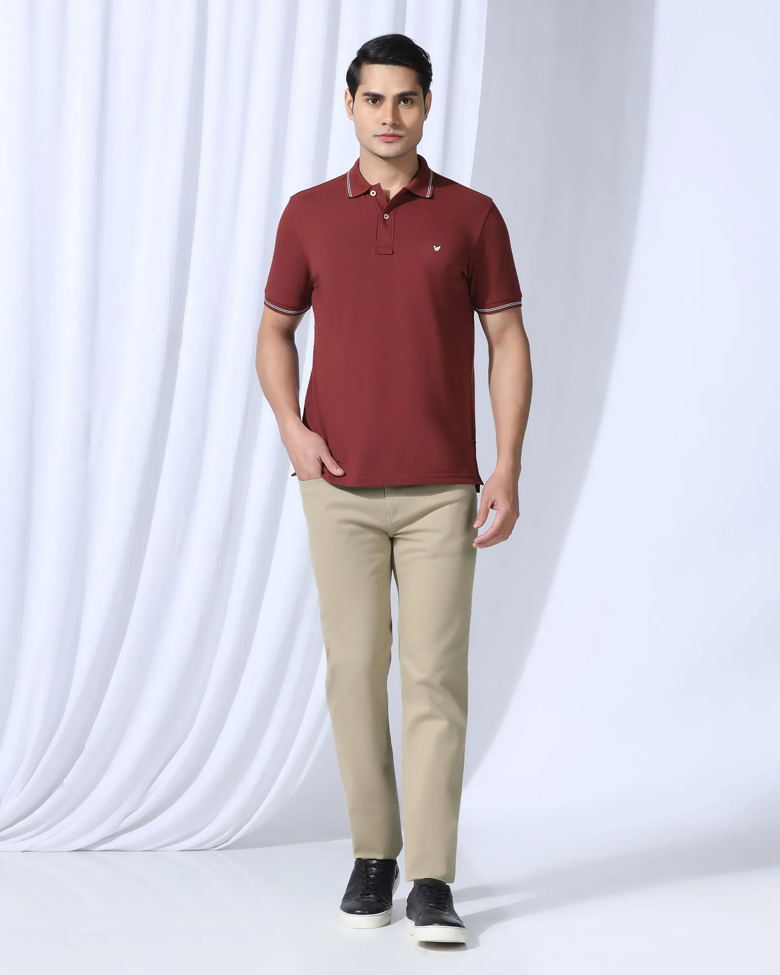 Bleed Zero Slim Yonk Fit Beige Jeans - Rene Shopping Day Slim