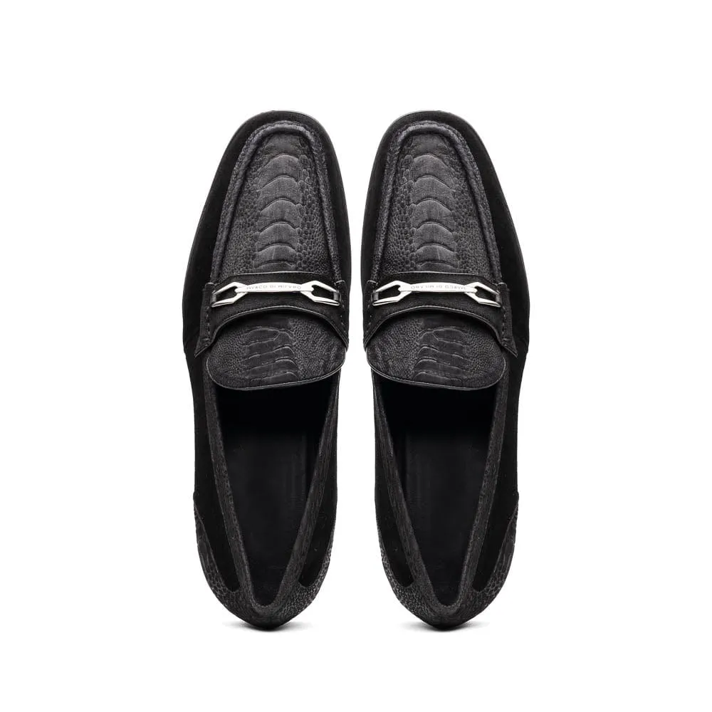 Lightweight Flexible Arch Support Hugo Ostrich Black