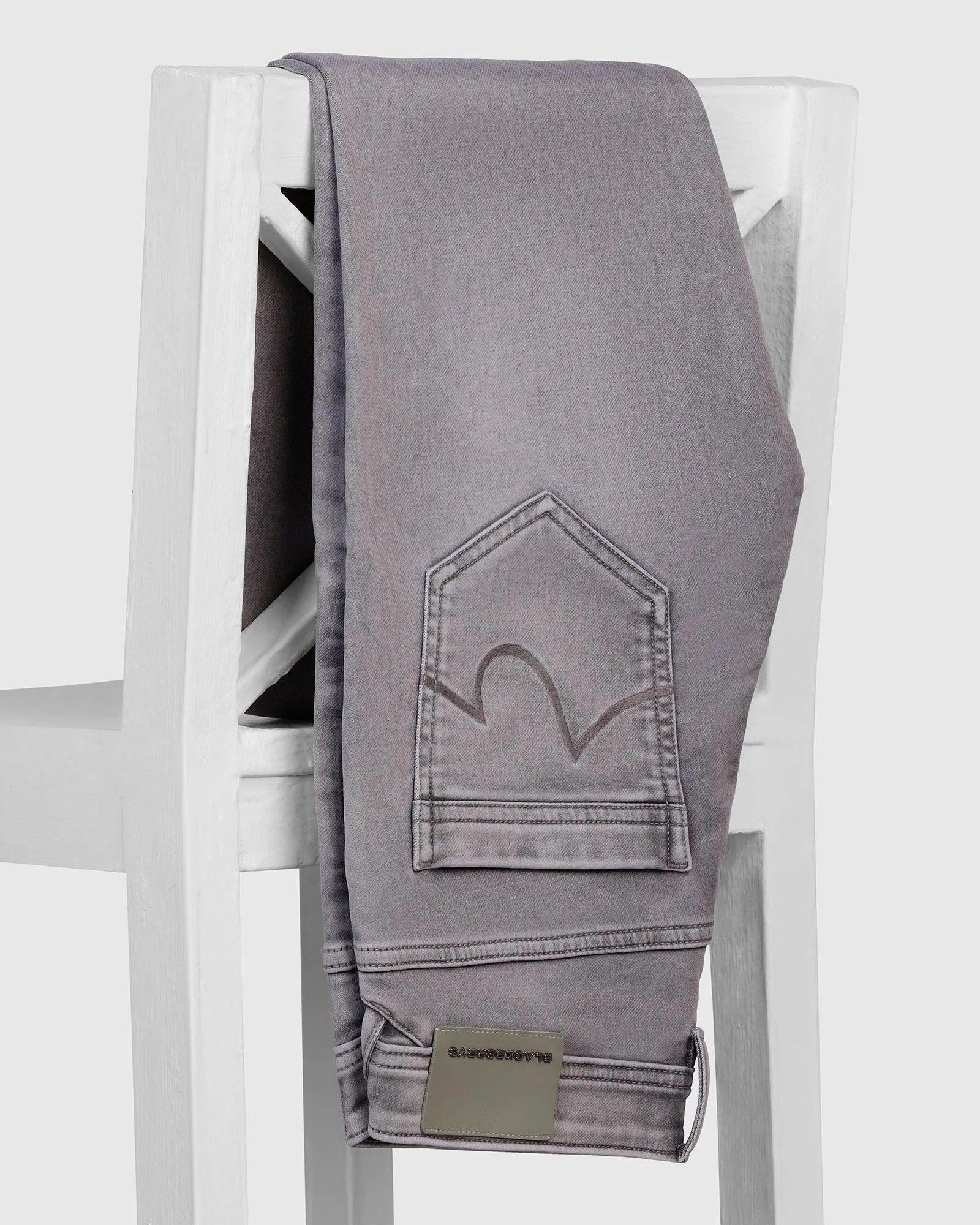 Minimal Look Family Style Urban Explorer Youth Style Ultrasoft Skinny Cropped Fiji Fit Grey Jeans - Godric