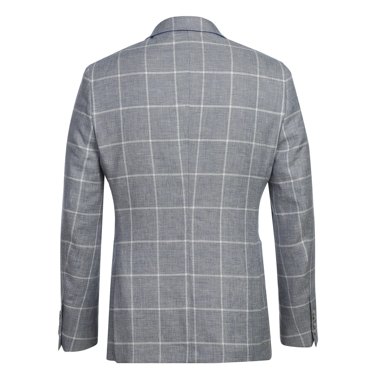 Recycled materials Extended Coverage Pellagio Blue White Men's Half Canvas Blazer PS24-7