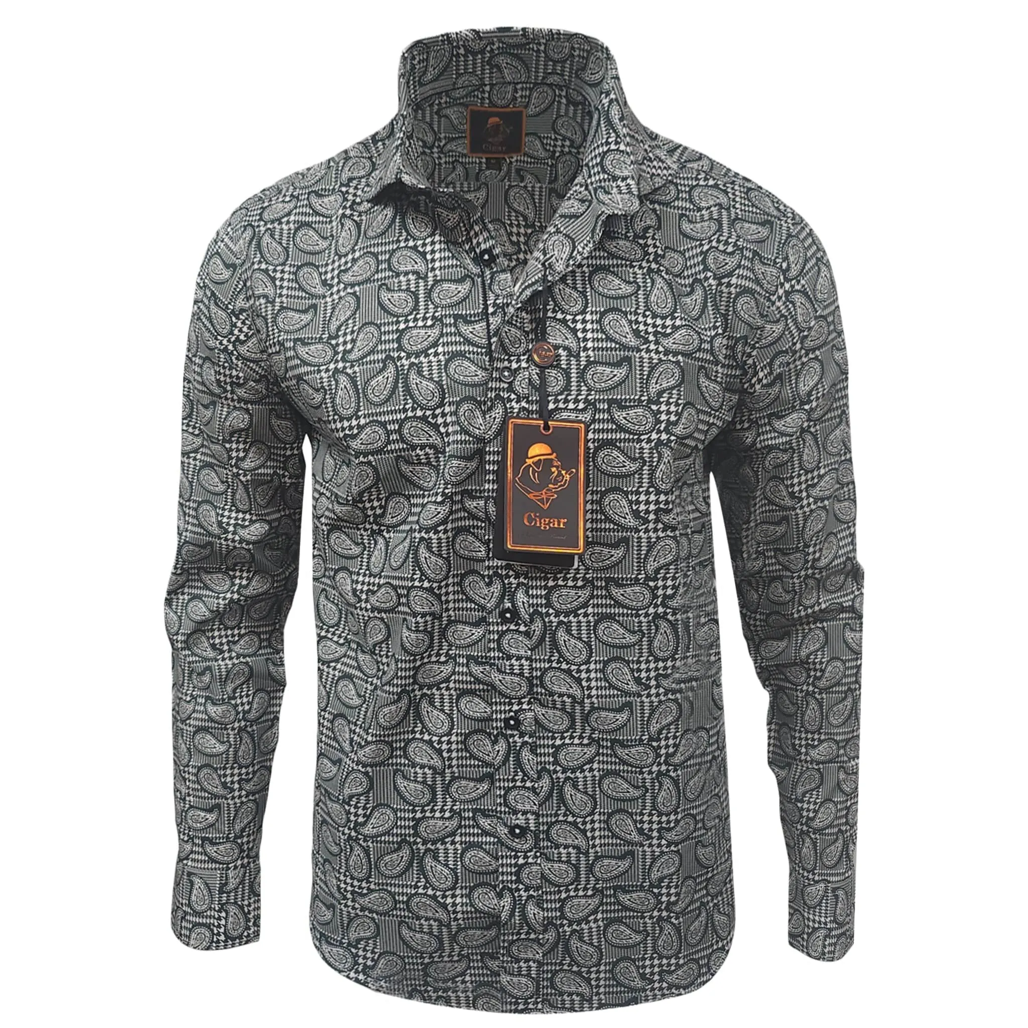 Cigar Sport Shirt/M-1865 Smart Look Effortless Comfort