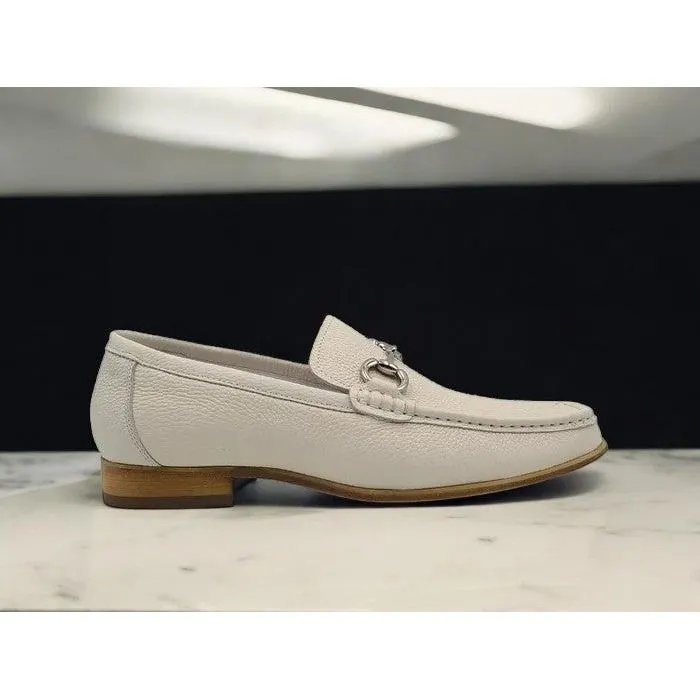 Carrucci Victor Bone Deerskin Leather Sole Casual Loafer - KL201-1 Comfortable All-day Shoes