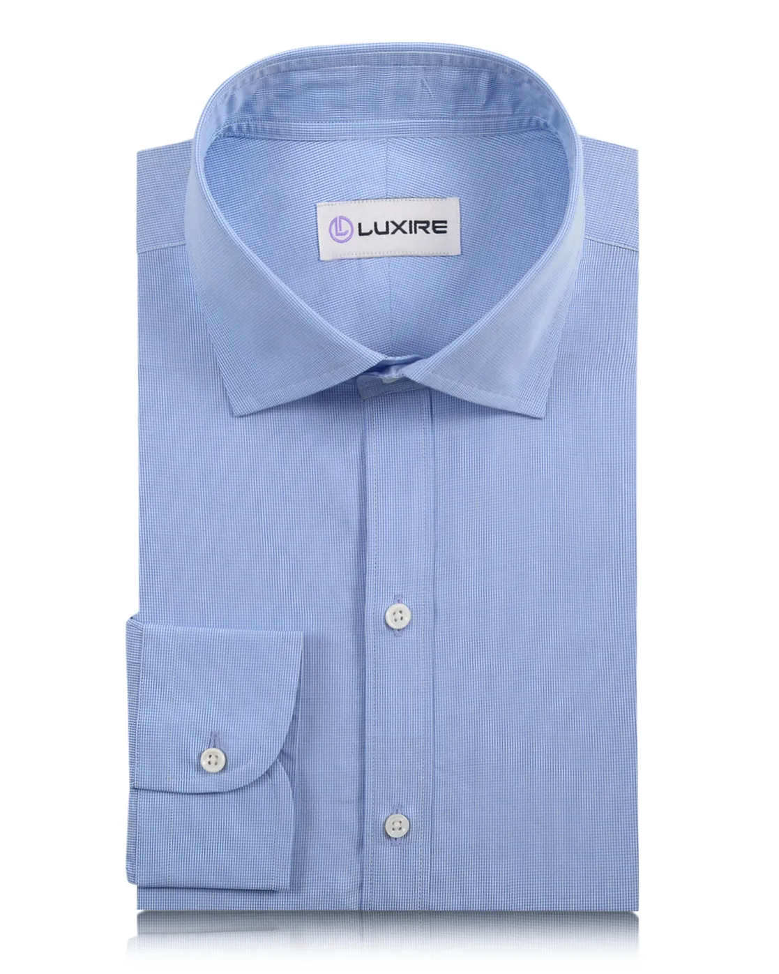 Noble Grace Blue Micro Check 60's Shirt