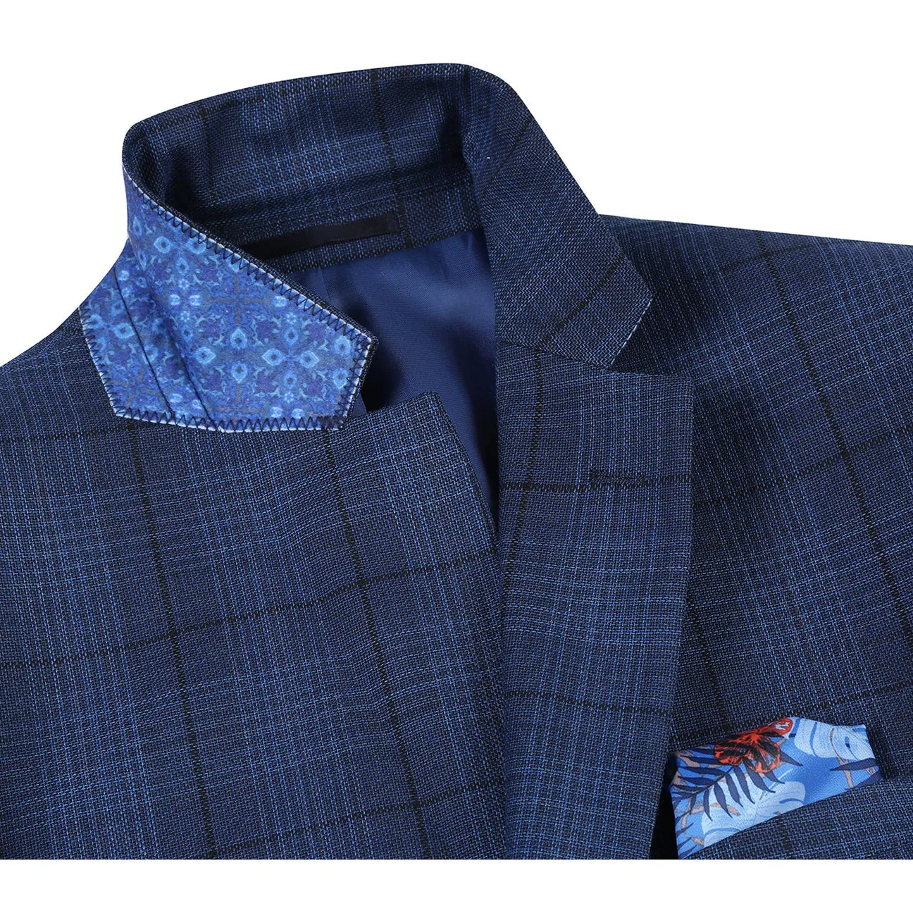 Alessandro Vitello by Renoir Slim Fit Wool Blazer Navy 565-4 Packable Technology