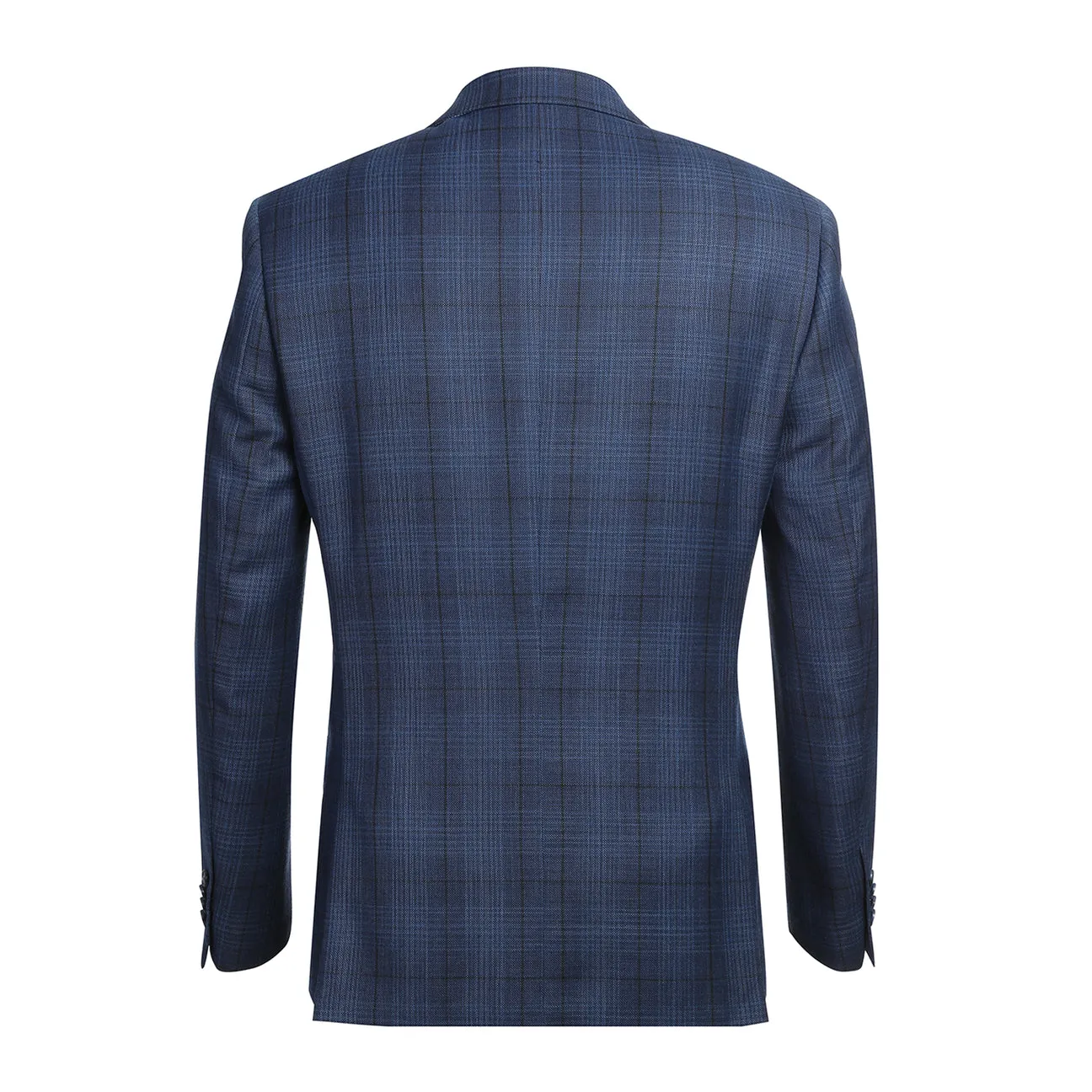 Ergonomic Shoulder Fit High Loft Insulation Alessandro Vitello by Renoir Slim Fit Wool Blazer Navy 565-4