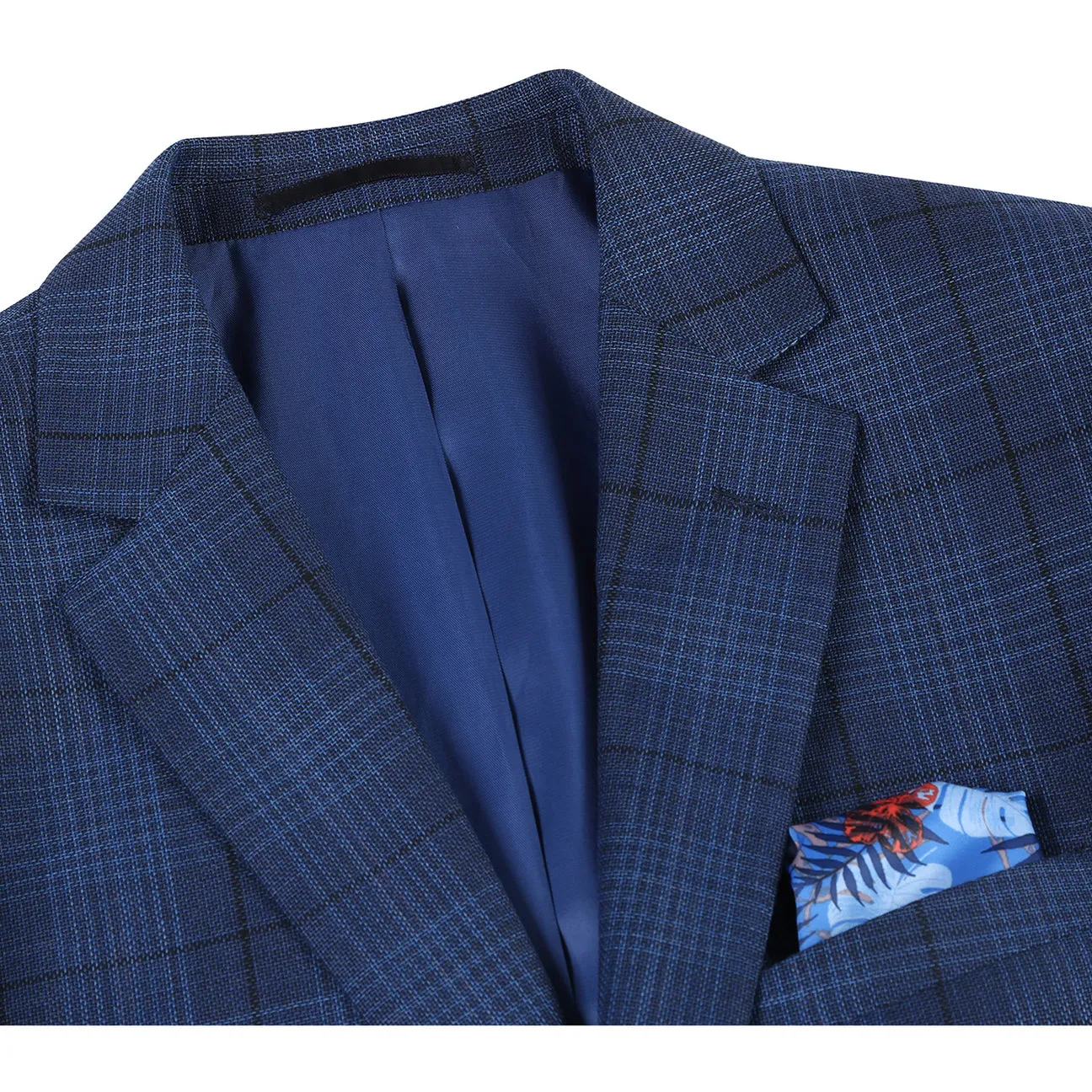 Alessandro Vitello by Renoir Slim Fit Wool Blazer Navy 565-4 SnapFastenings