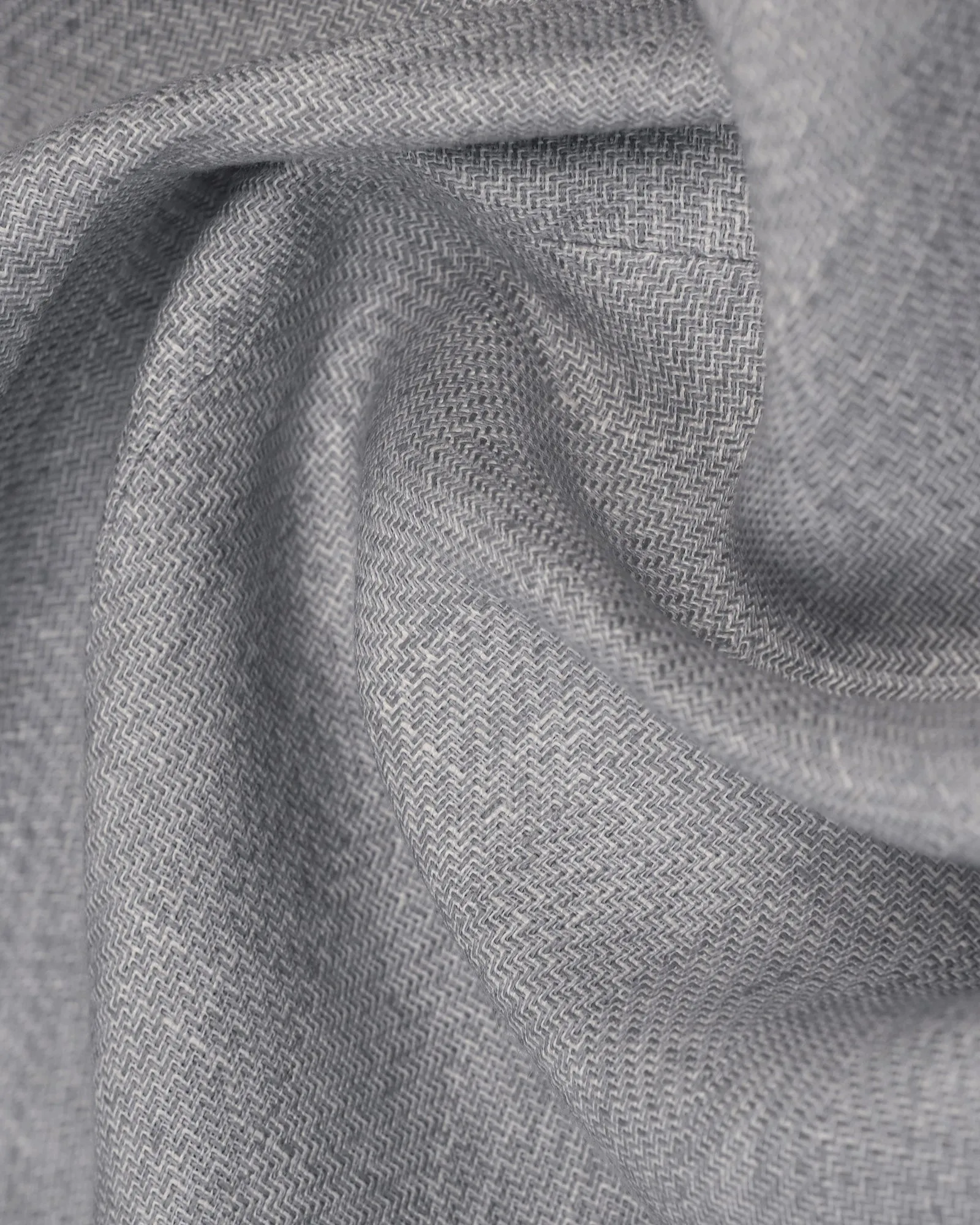 Go Anywhere Wear Oversized Fit Linen Formal Light Grey Textured Blazer - Nero