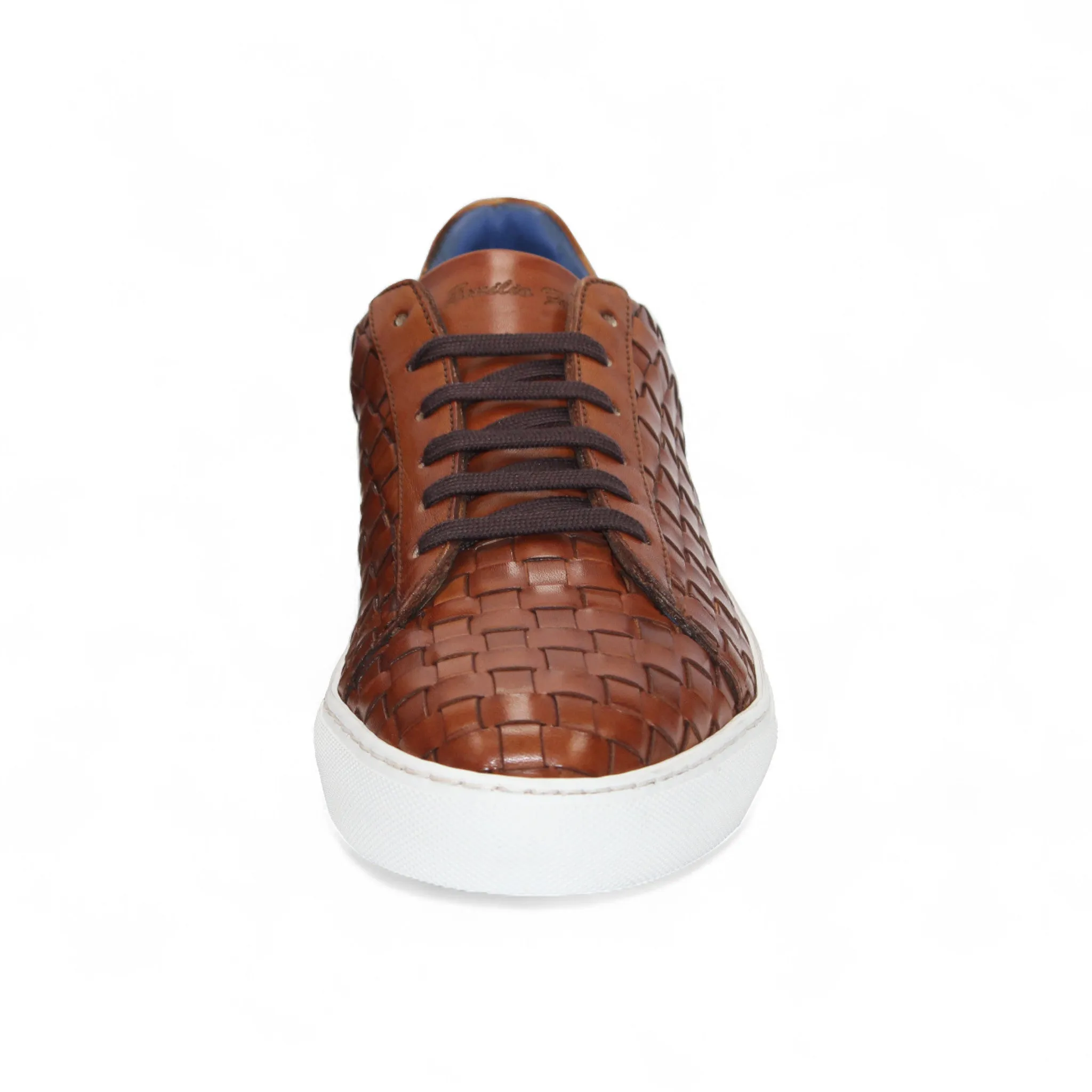 Emilio Franco "Tropea" Cognac Shoes Wide Base