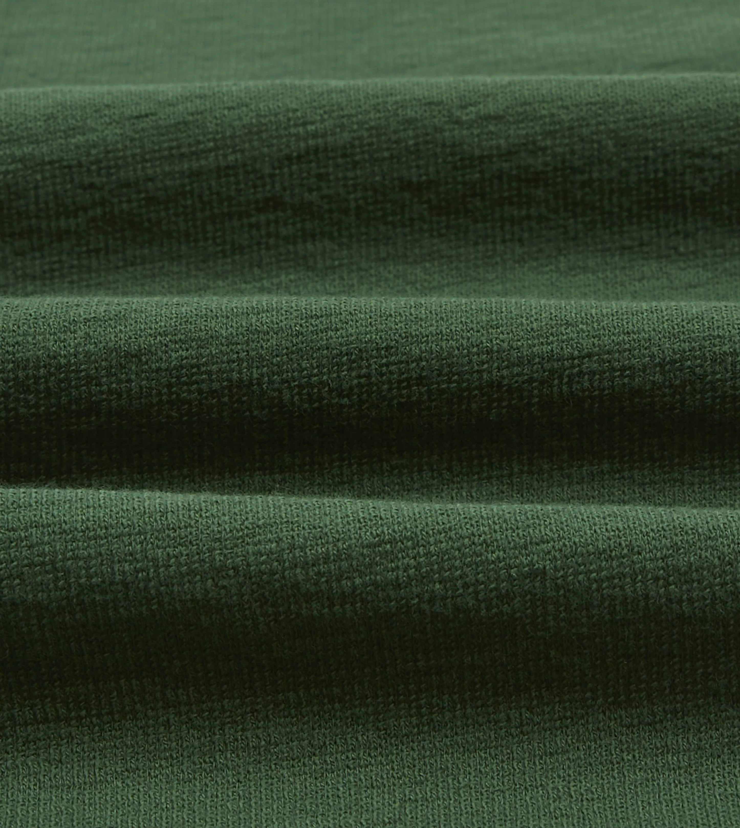 Green Cotton Long-Sleeve Mock Neck Hiking T-Shirt Summer Wardrobe UV Protection