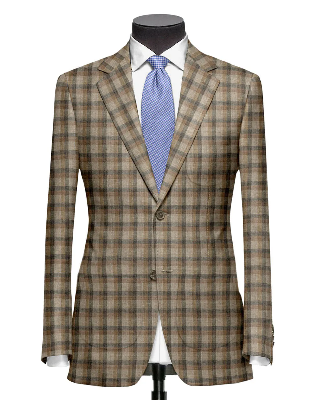 EThomas Tan Choco Checks Jacket All Day Comfort