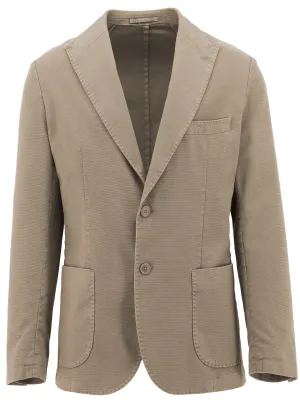 Cagney Beige Sports Jacket Reinforced Zippers