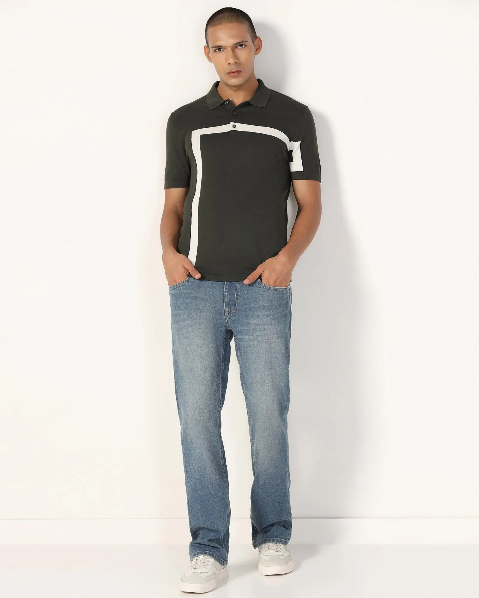 Street Routine Super Clean Straight Comfort Duke Fit Indigo Blue Jeans - Margaret