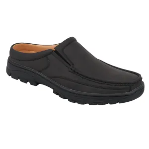 subtle style Men's Casual Slip On Half Shoes in Black
