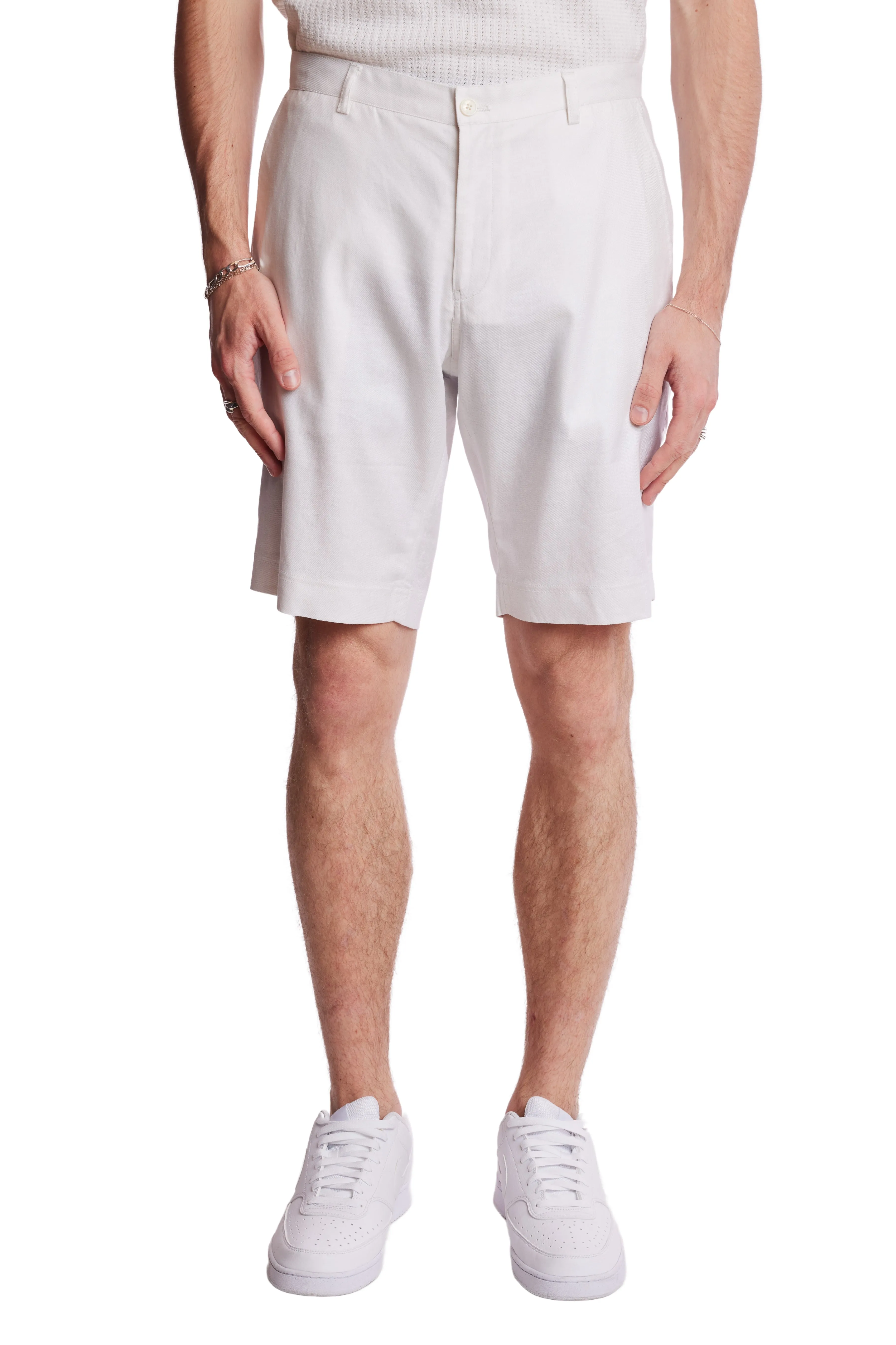 Felix Shorts - slim - White Linen Outdoor Performance