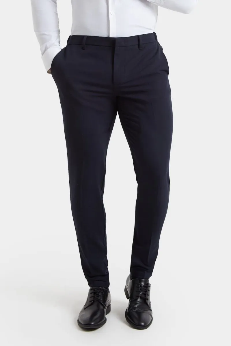 Breathable Base Athletic Fit Essential Pants in Navy