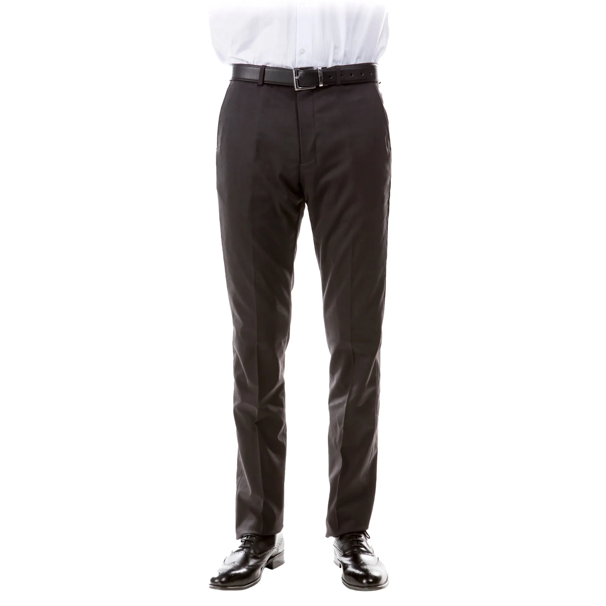Dark wash Modern Waist Men's Charcoal Modern Fit Suit Pants