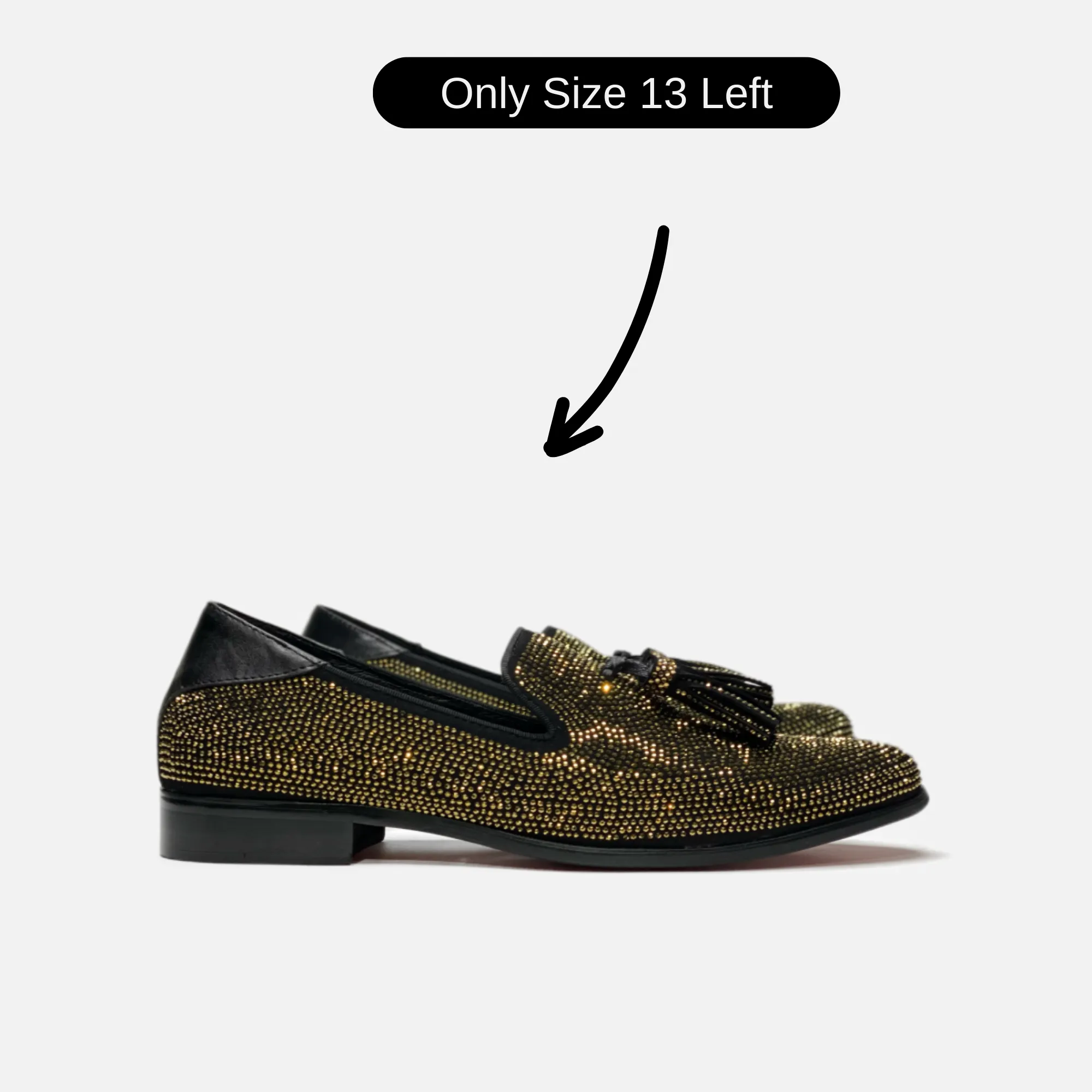 Loose Fit Floyd Rhinestones Tassel Loafer