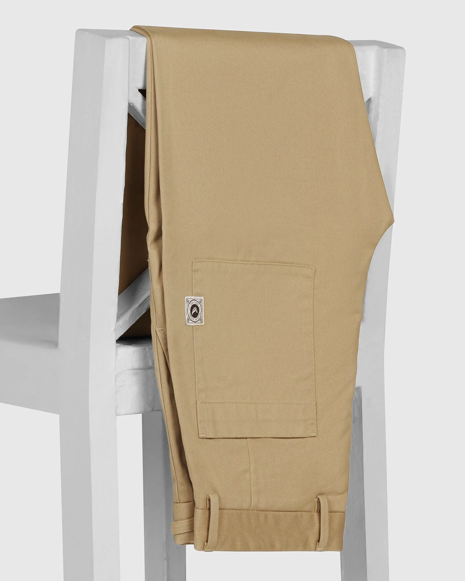 Functional Fit Sneaker Fit Casual Khaki Solid Khakis - Hudson