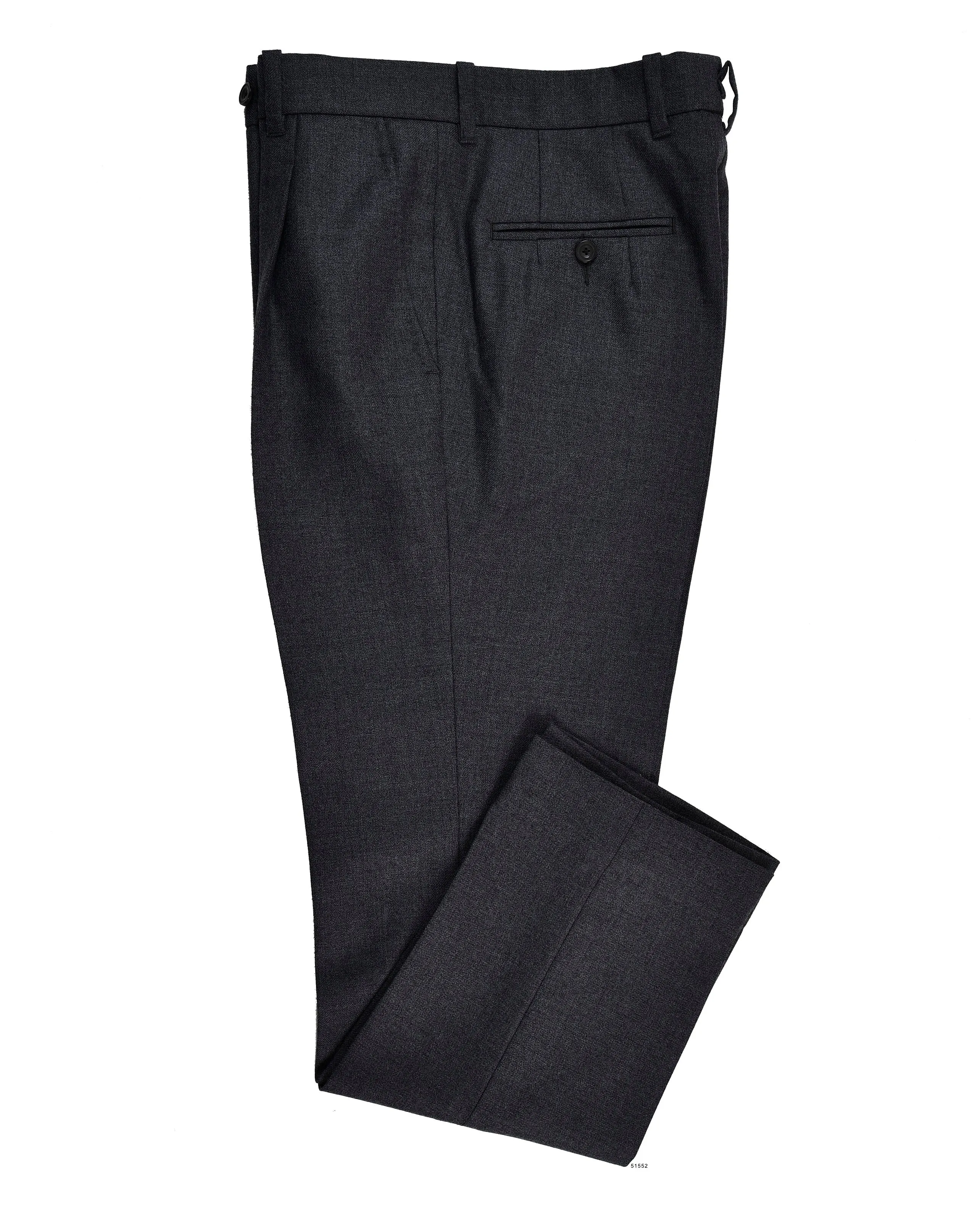 Layered Style Dugdale Flannel: Medium Grey Twill 14 Oz