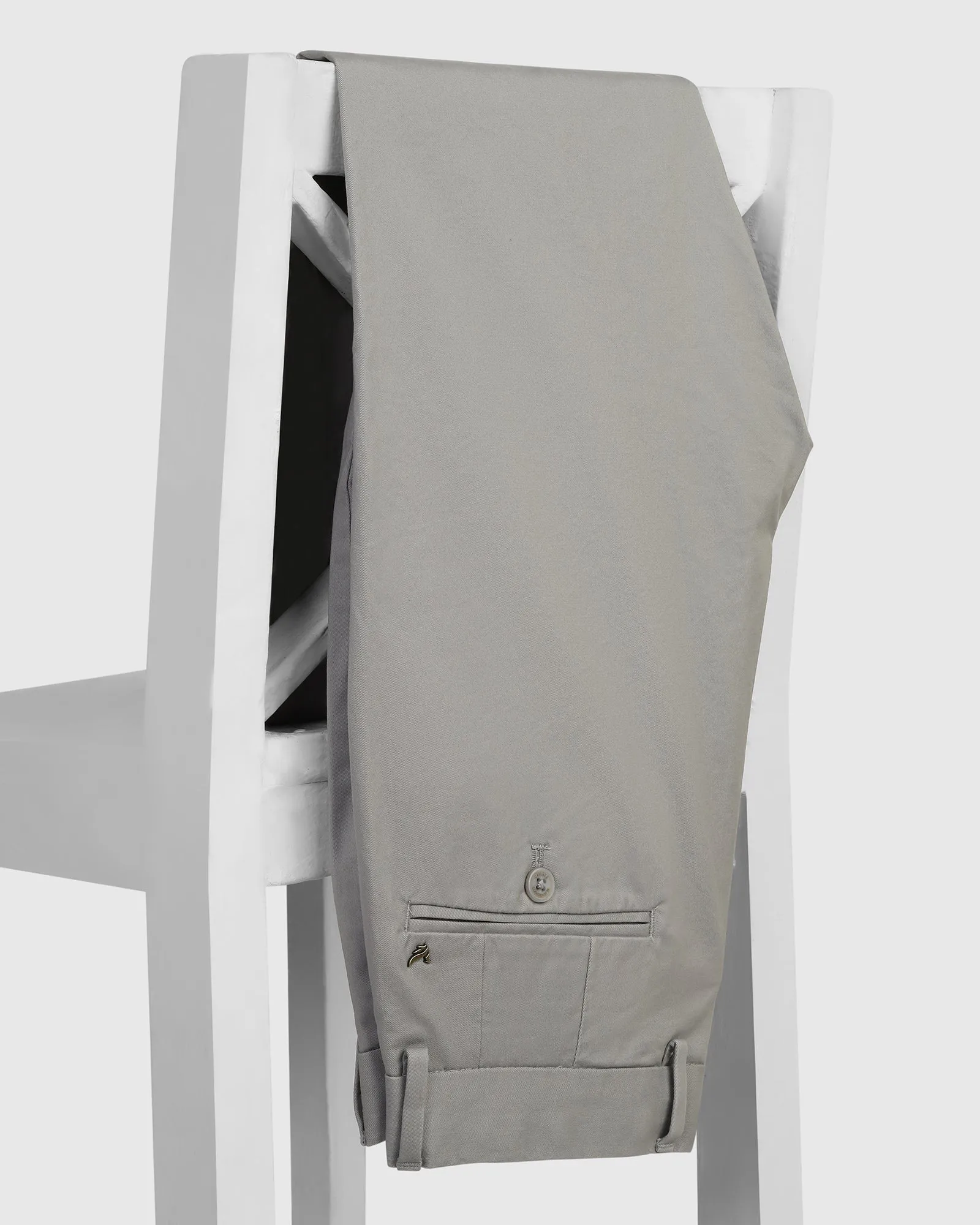 Thermal Regulating Fabric Grey Solid Khakis - Mario