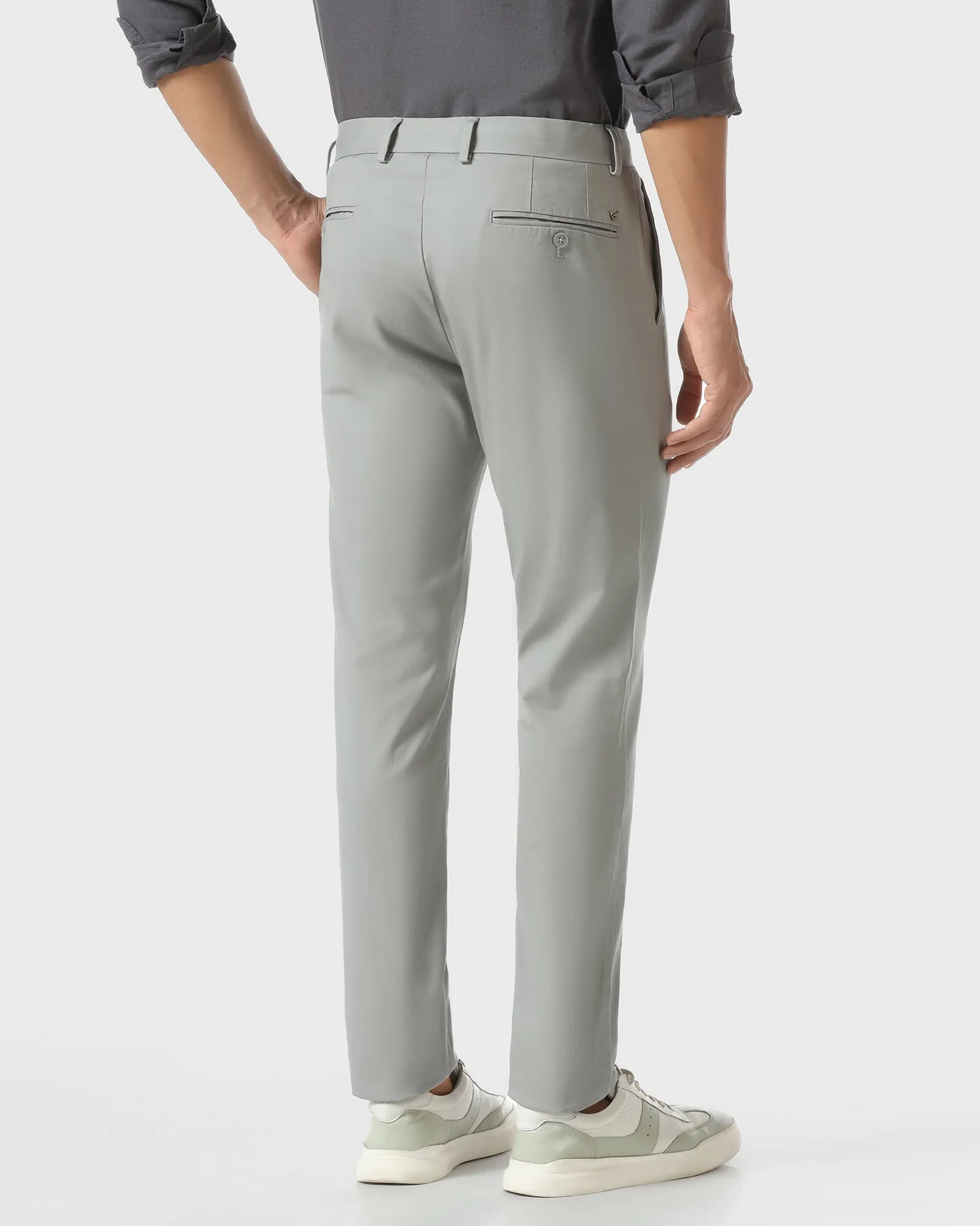 Grey Solid Khakis - Mario Loose cut
