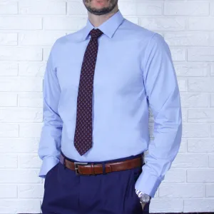 Neutral Tones ARTURO Slim Fit Long Sleeve Light Blue Dress Shirt