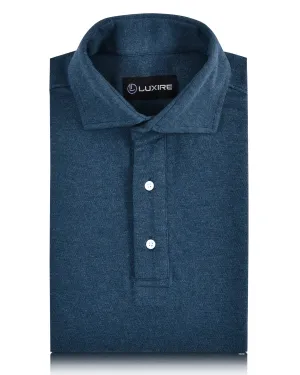 Dark Blue Grey Polo T-Shirt Effortless Style Anti Odor Technology