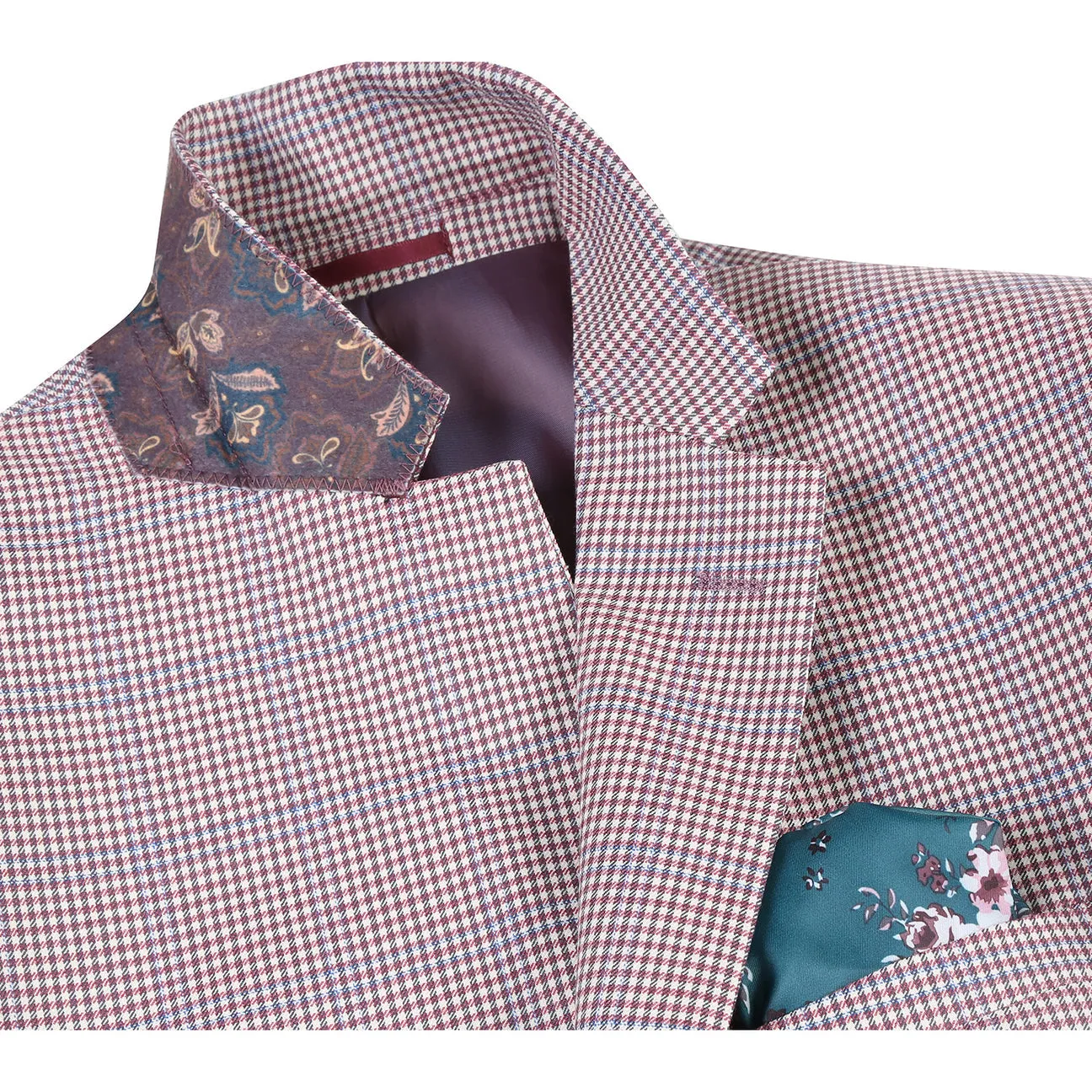 Alessandro Vitello by Renoir Slim Fit Wool Blazer Pink 565-2 Adventure Day Look