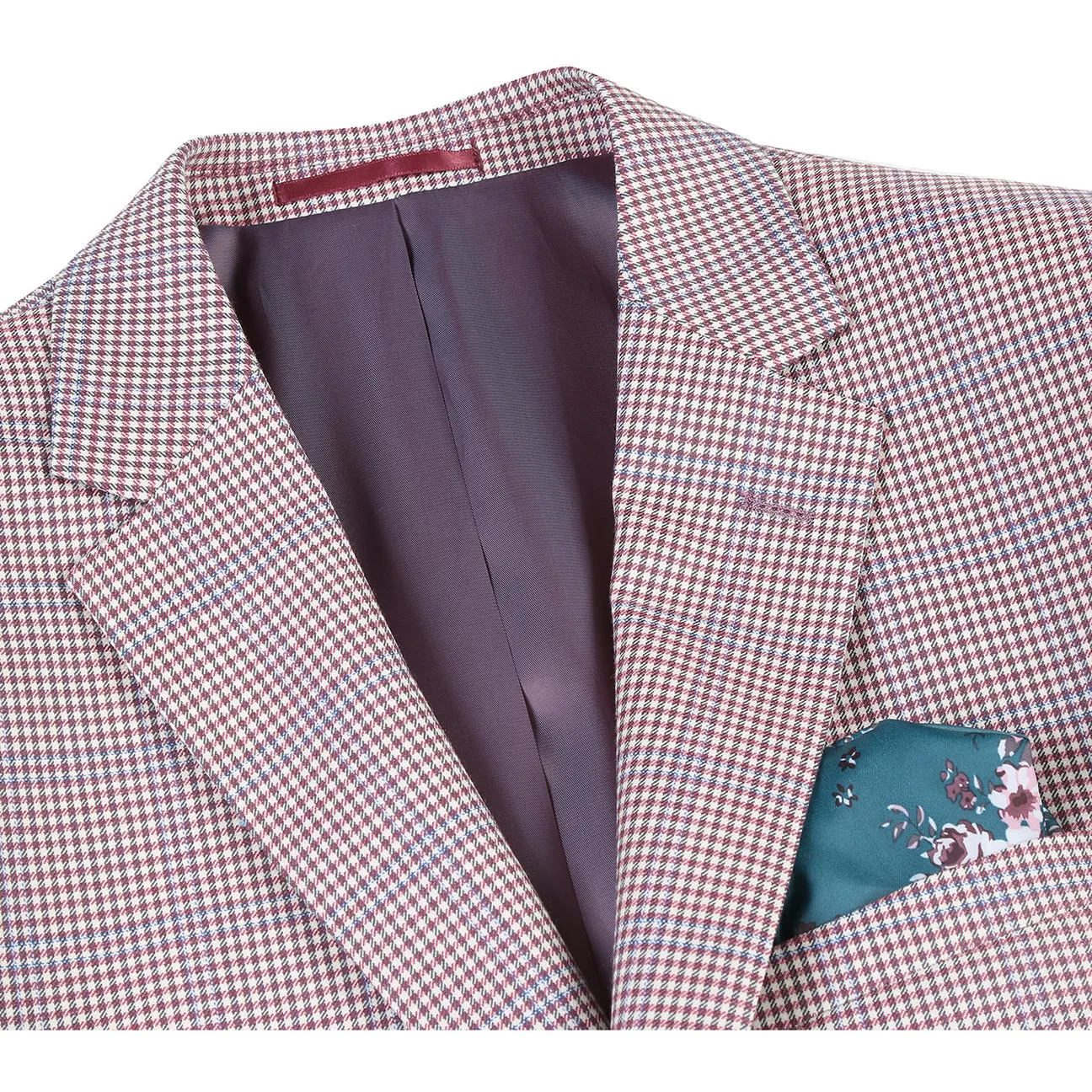 Alessandro Vitello by Renoir Slim Fit Wool Blazer Pink 565-2 TemperatureRegulating Fabric