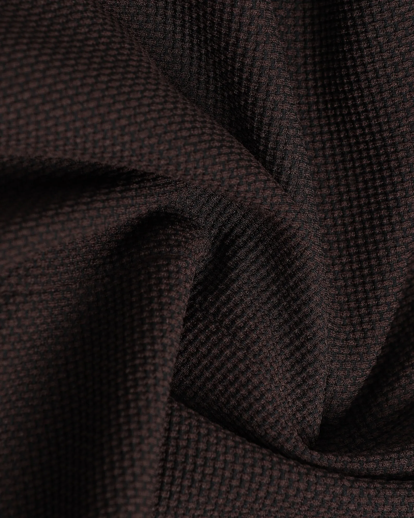 Chocolate Sauce Textured Blazer - Campari Simple Urban Layer Bonded Seam Construction