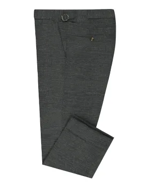 Solbiati Ash Grey Linen Slim Fit Design Flattering Comfort