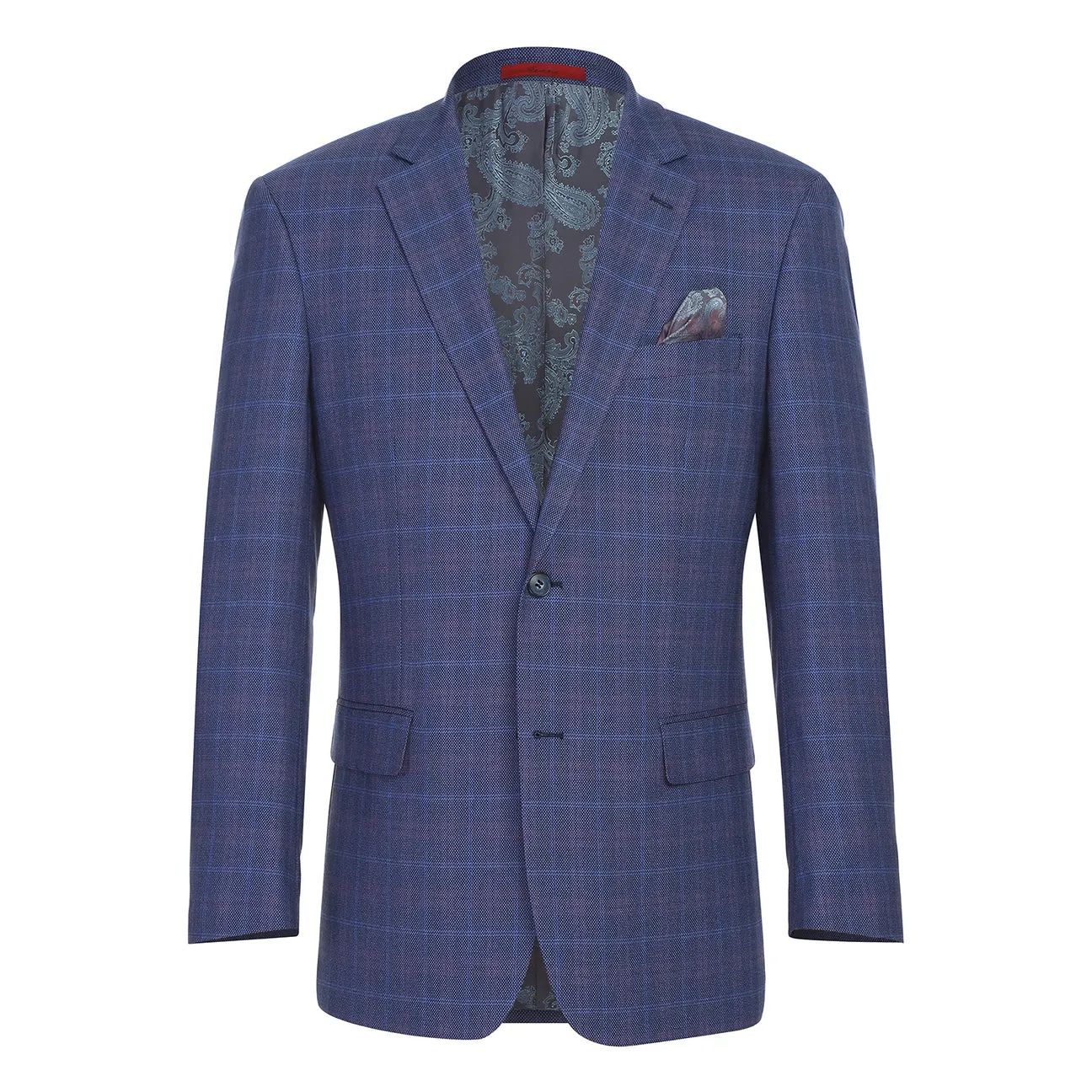 Comfortable Urban Piece Alessandro Vitello by Renoir Classic Fit Blazer Blue 294-47