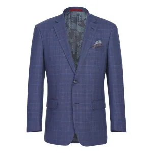 Comfortable Urban Piece Alessandro Vitello by Renoir Classic Fit Blazer Blue 294-47