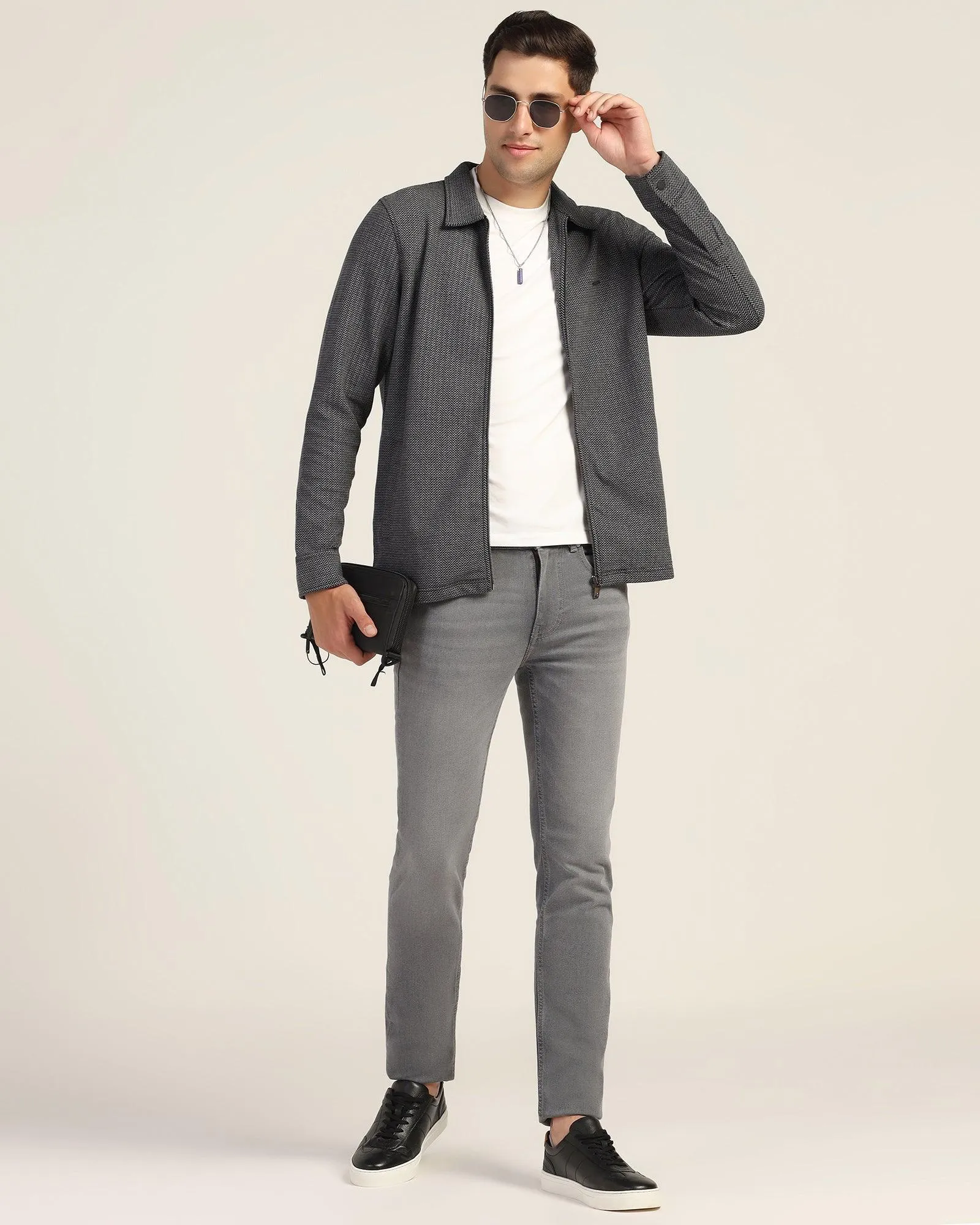 Polo Black Structure Sweatshirt - Herring CompressionEnhanced MultiPurposePockets