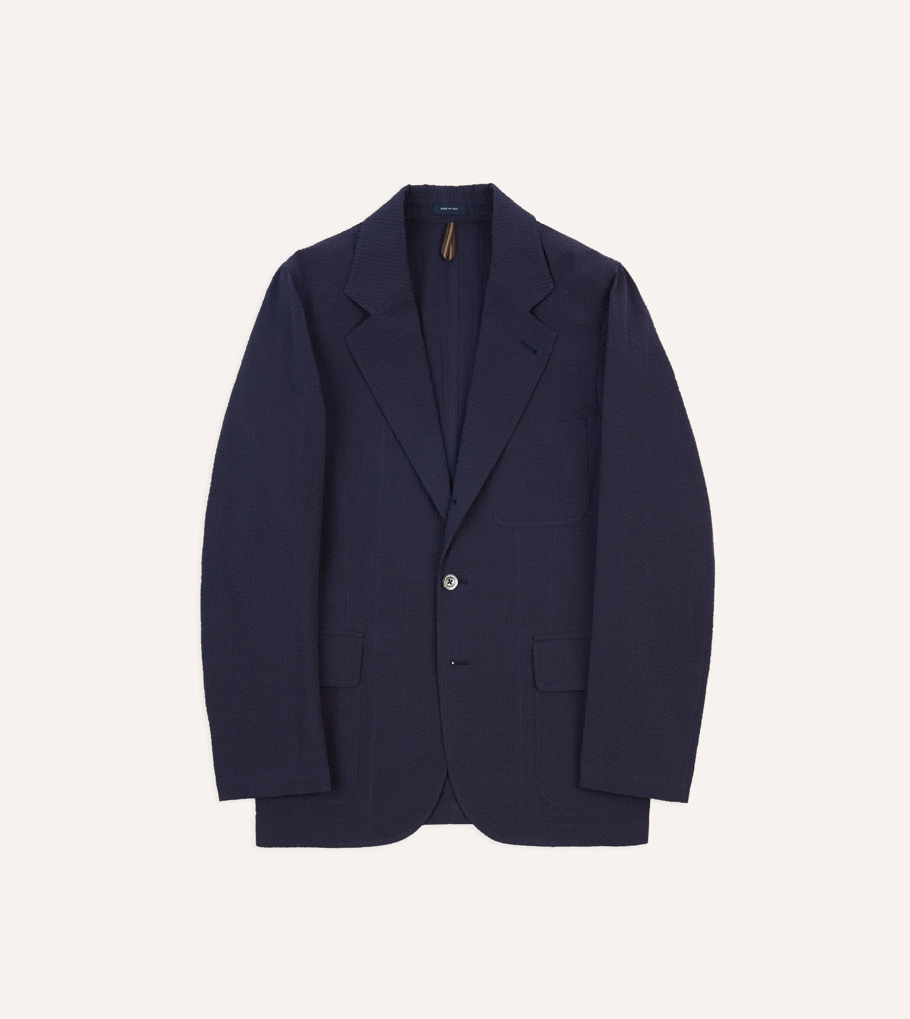 Adaptive Layering System Odor Resistant Lining Navy Seersucker Games Blazer Mk. I
