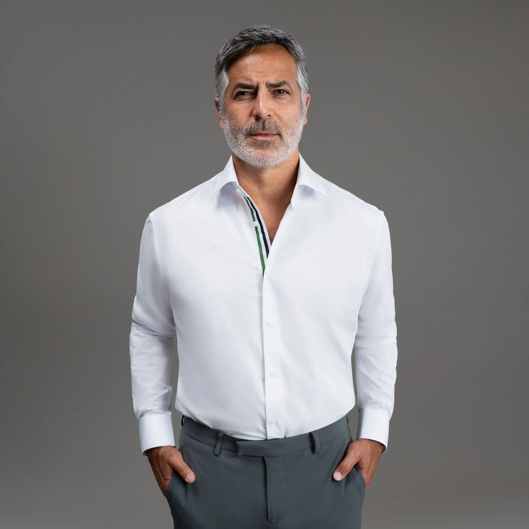 Layering Piece Multi Layer Stitching BreezeTech Spread Shirt (Ribbon)