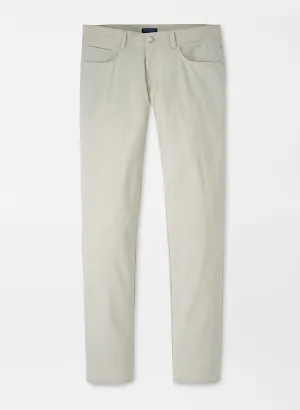 Essential Waist NonRestrictiveFit Peter Millar Bingham Performance Five-Pocket Pant in Linen