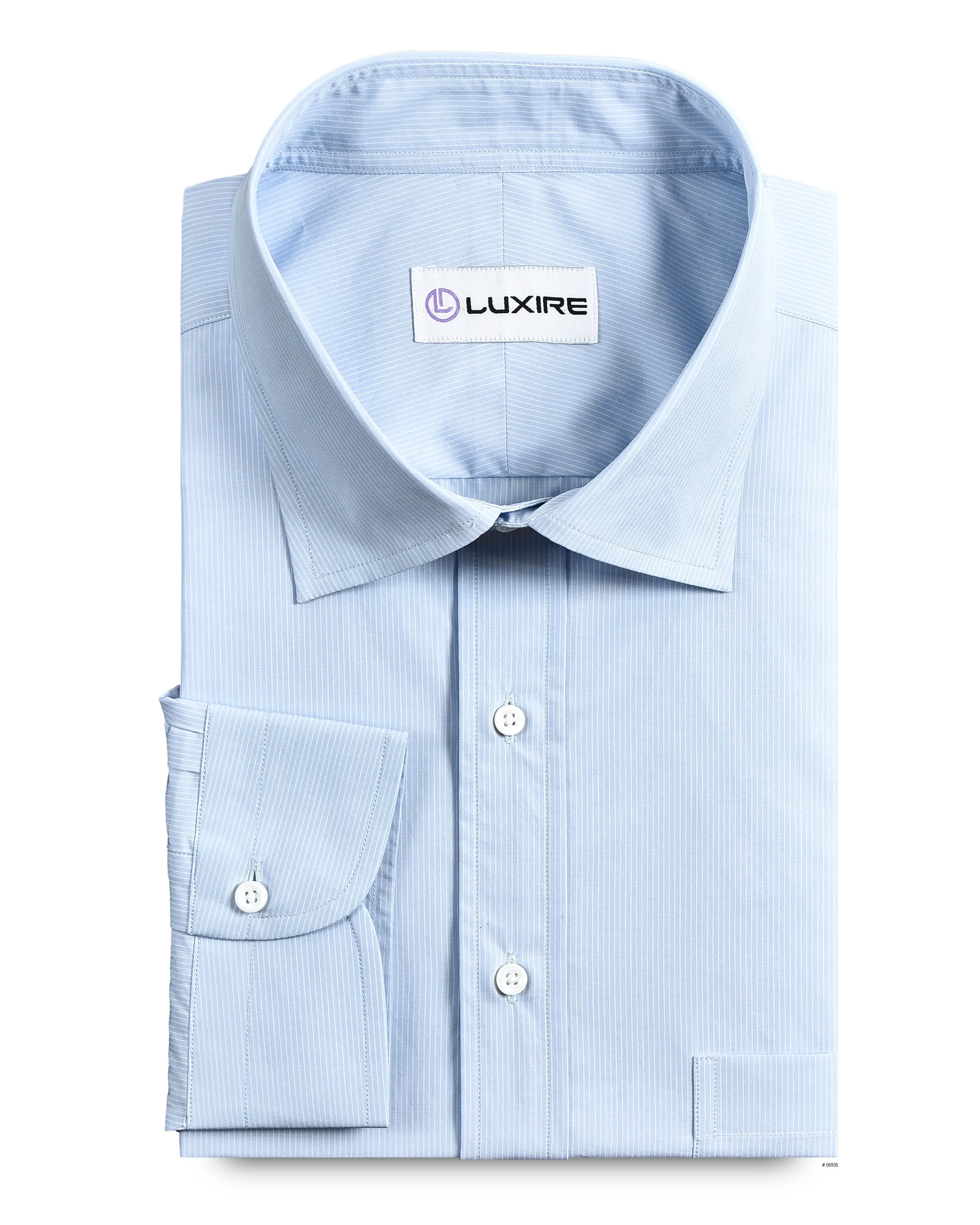 slim fit Pale Blue Stripes Ice