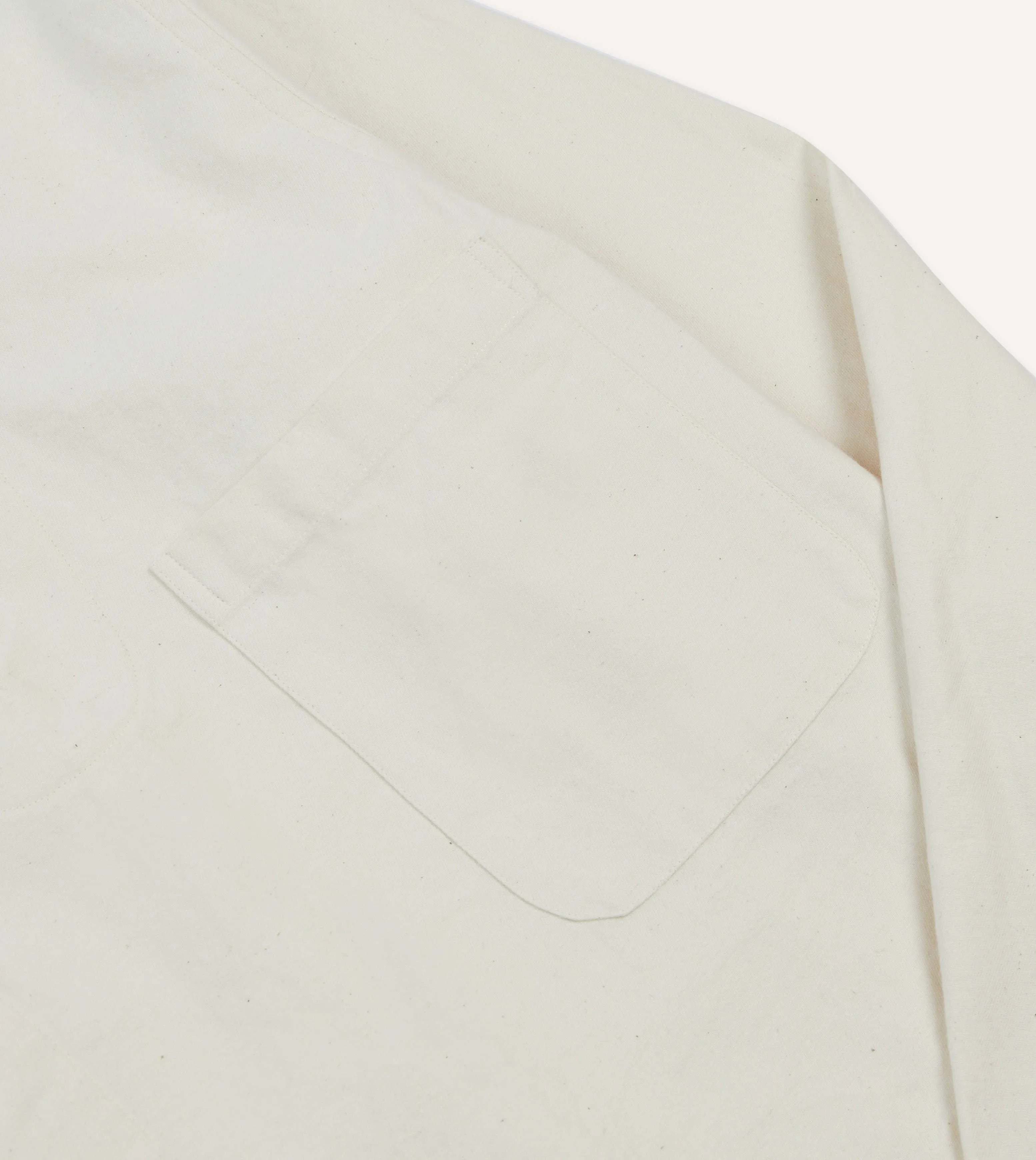 Weekend Style Ecru Cotton Twill Smock