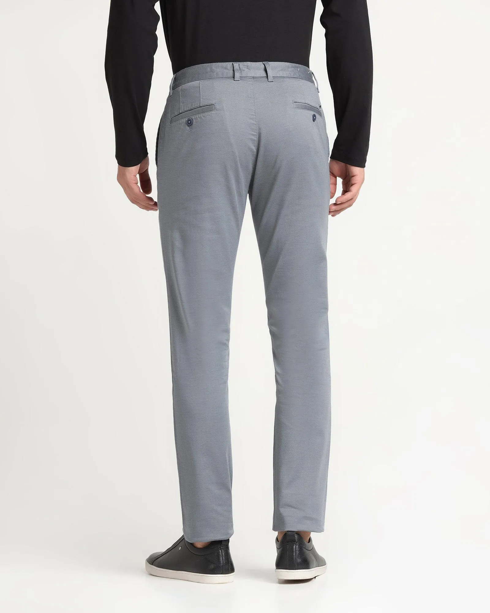 DurableConstruction Structured fabric Slim Fit B-91 Casual Blue Printed Khakis - Reno