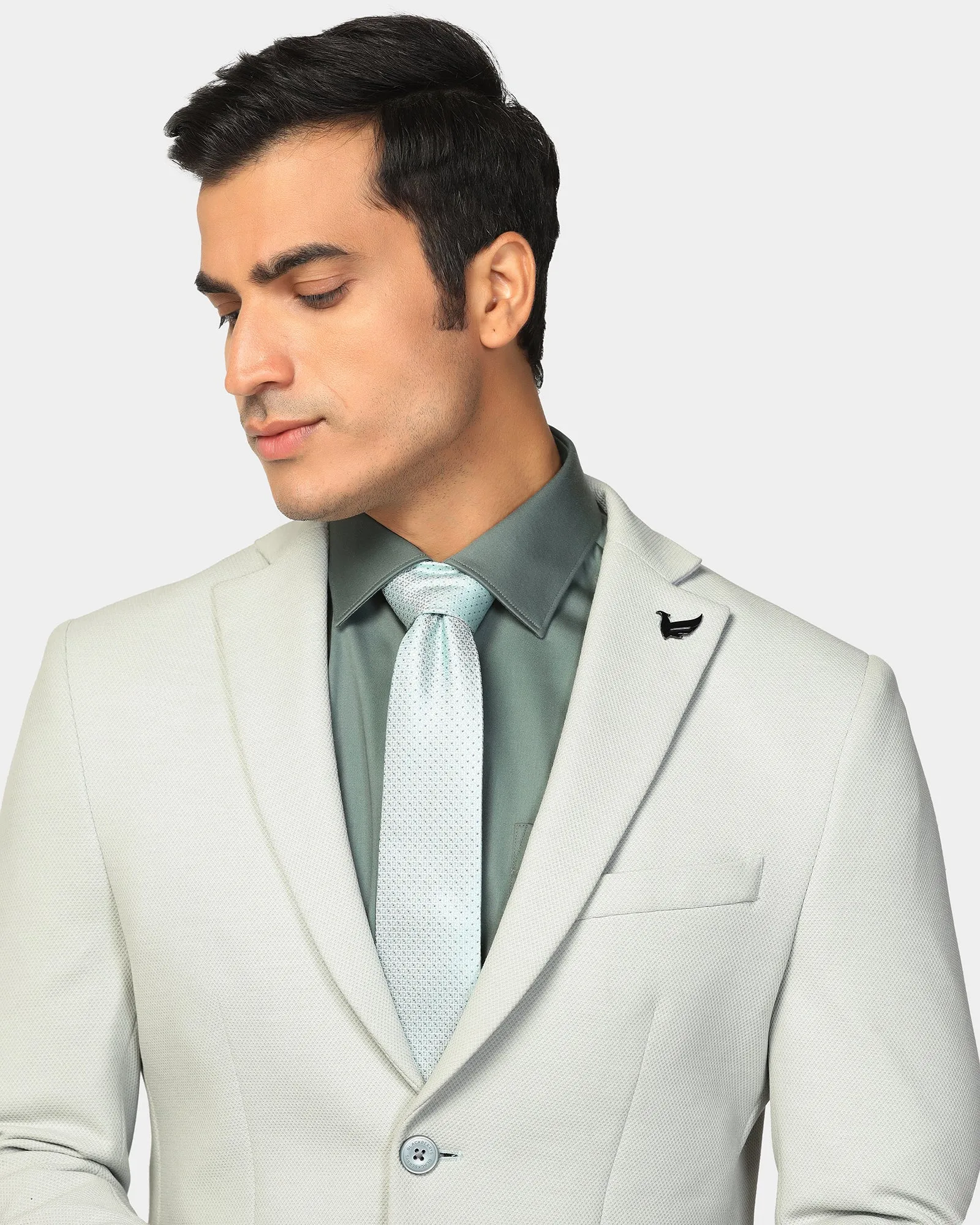 Formal Mint Textured Blazer - Revlon Temperature Regulating Fabric Foldable Storage