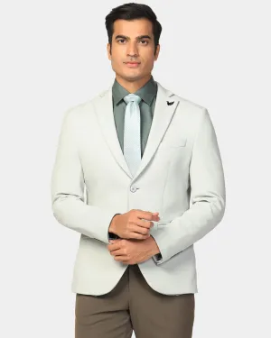 Quick drying material ExpandableSideGussets Formal Mint Textured Blazer - Revlon