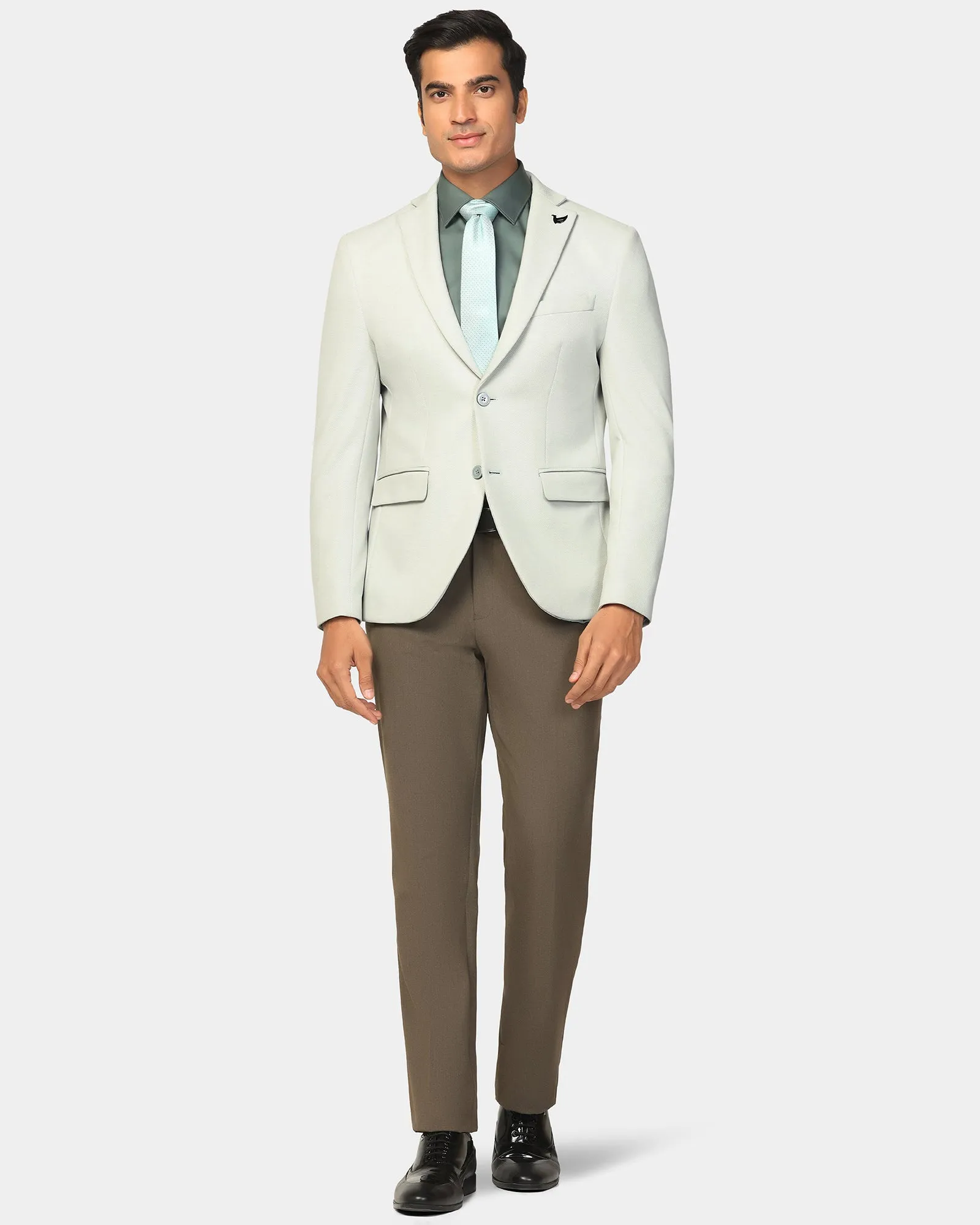 Formal Mint Textured Blazer - Revlon Eco Friendly Material