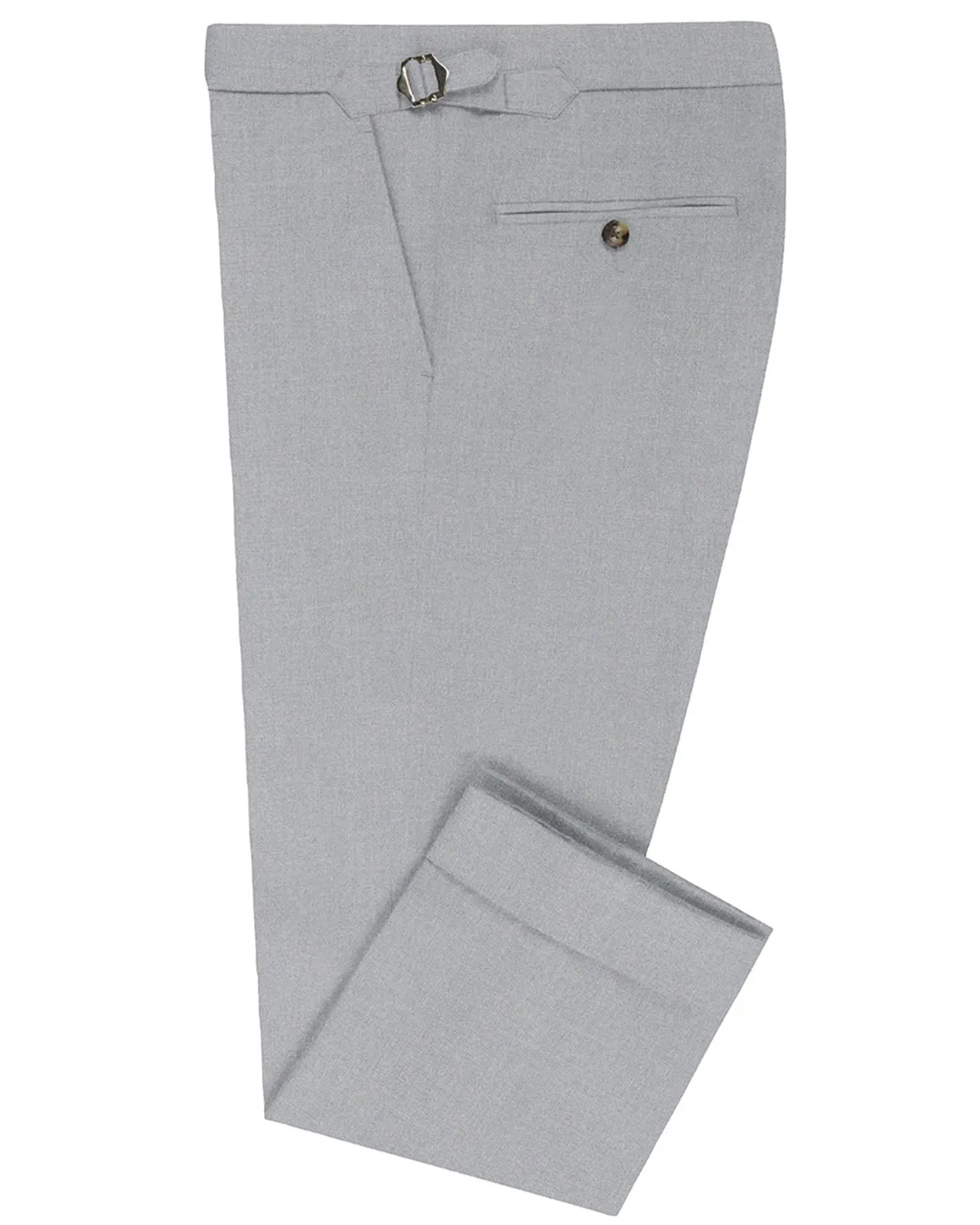 Vitale Barberis Canonico -100% Wool Stone Grey Twill Minimalist Design