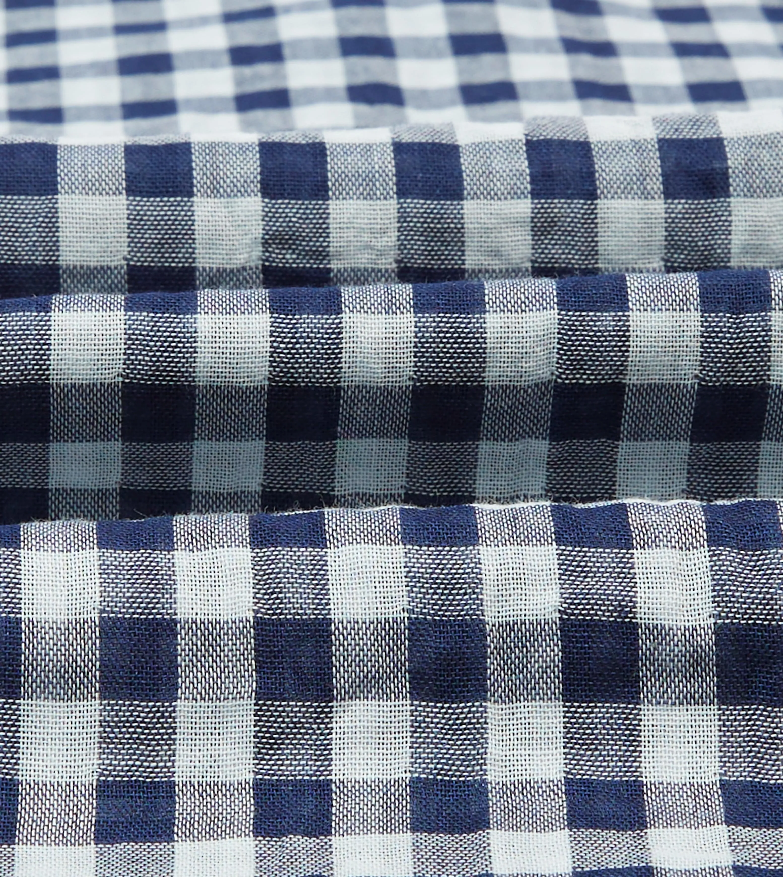 Navy Gingham Cotton Reversible Smock Hypoallergenic Lining Multipocket Style