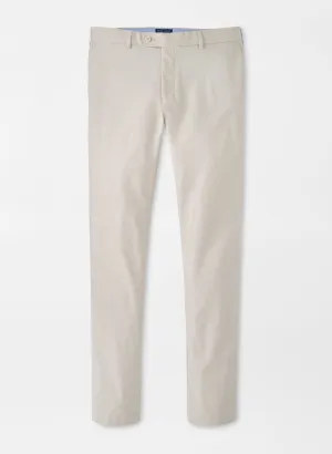 Peter Millar Surge Performance Trouser in Oatmeal Trendy Comfort Non Restrictive Fit